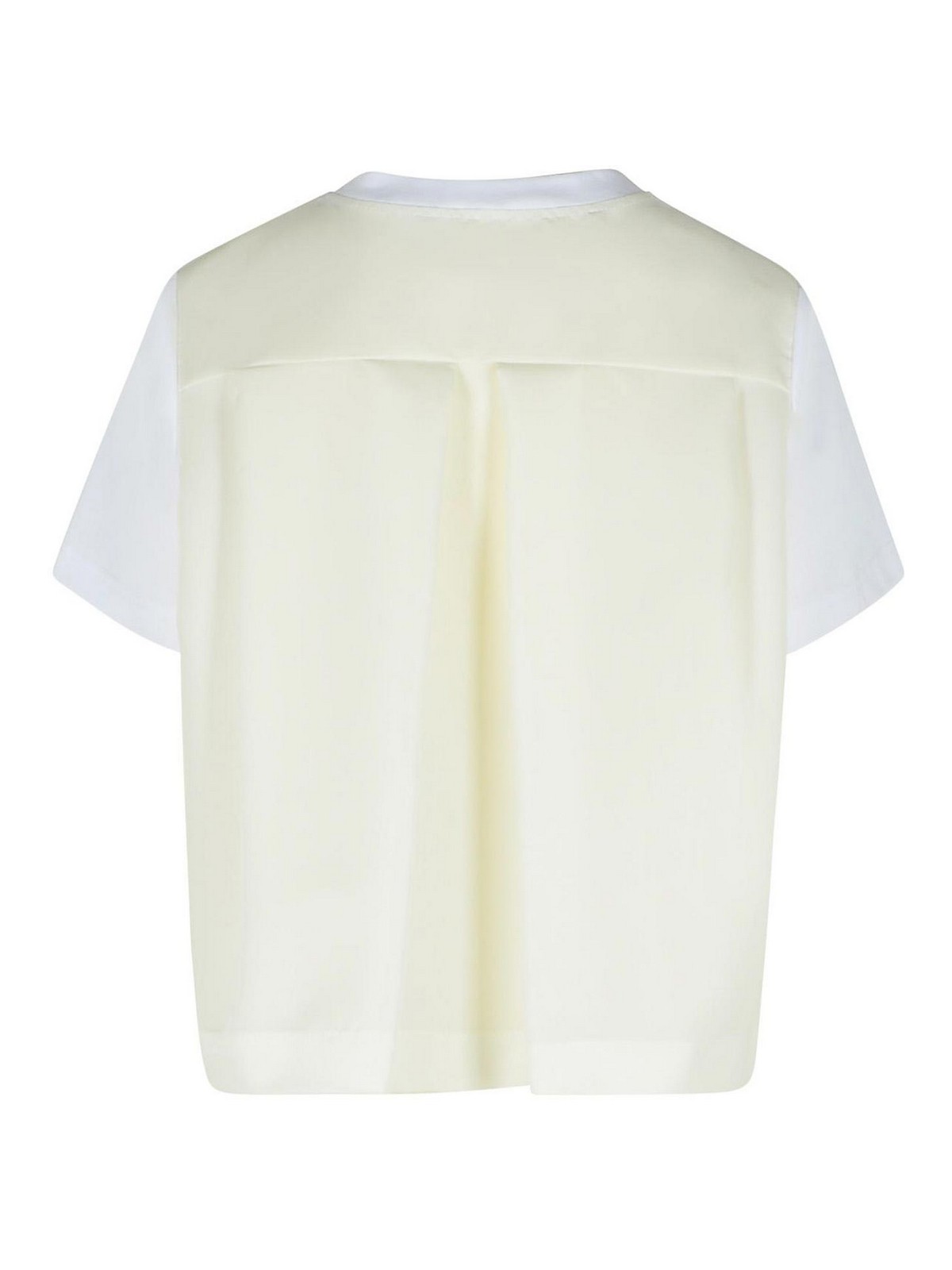 White Cotton T-Shirt 7693101 (sacai / Tシャツ・カットソー ) | sacai (サカイ)(1)