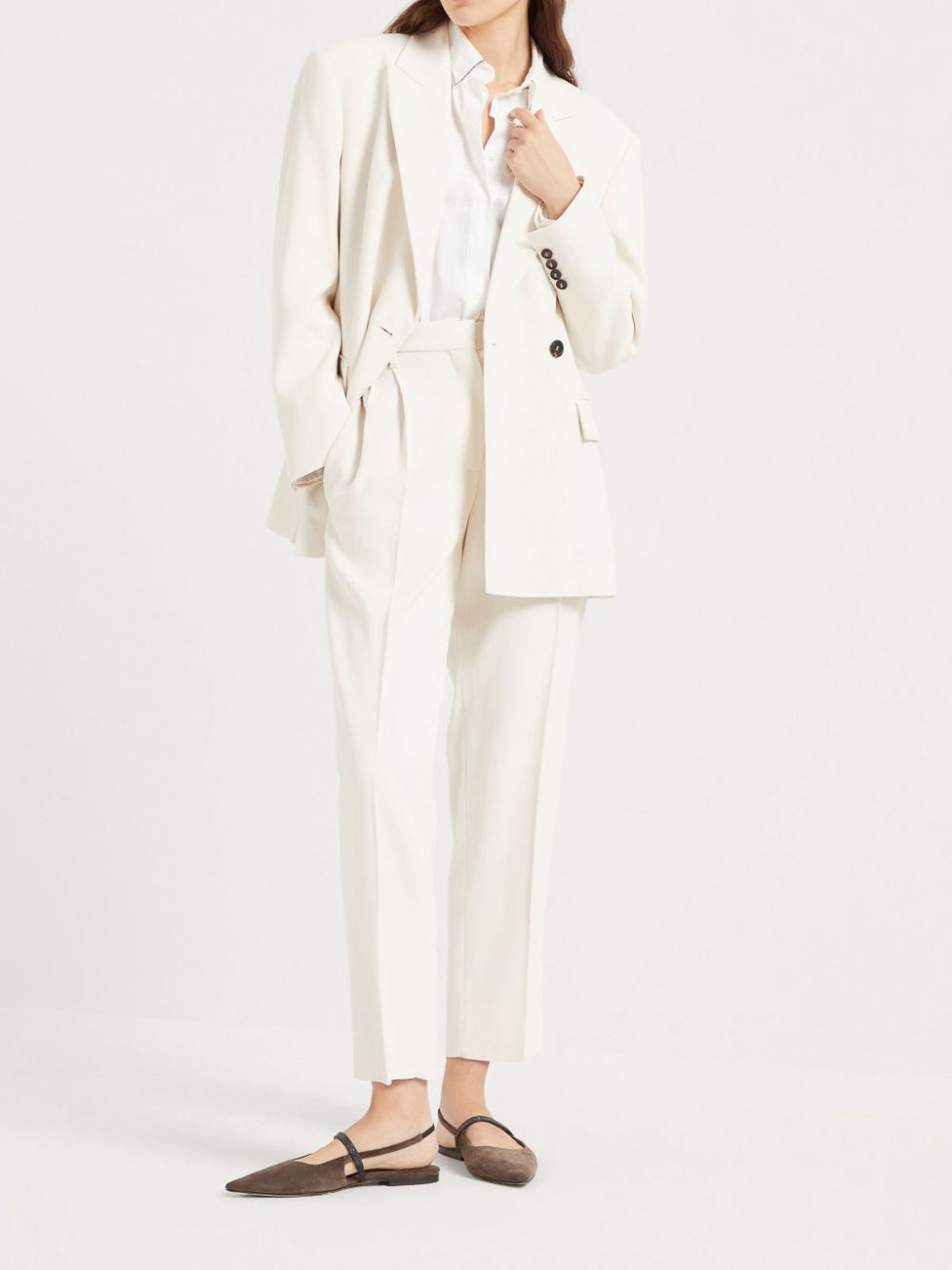 Slouchy Trousers MB117P8308C1177 (Brunello Cucinelli / パンツ ) | Brunello Cucinelli (ブルネロ・クチネリ)(2)
