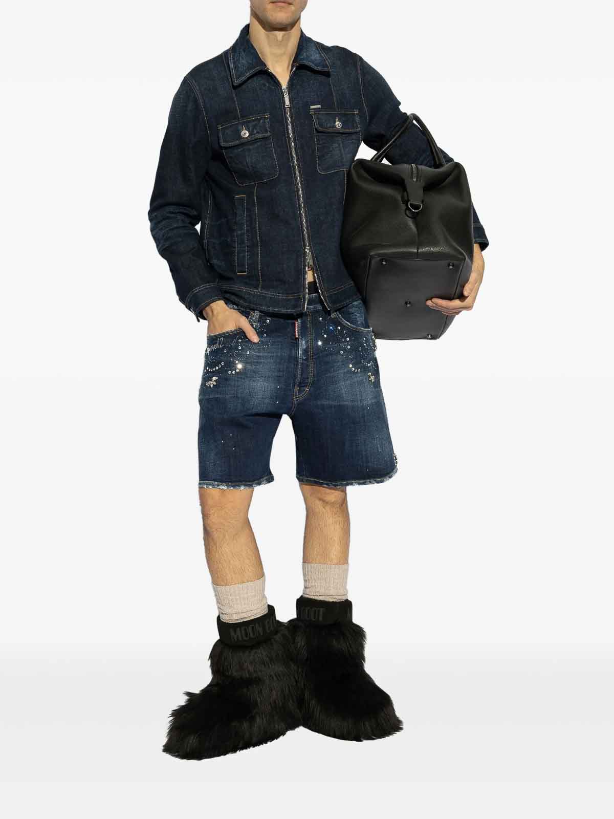 Logo-Patch Denim Jacket S74AM1551S30664470 (Dsquared2 / カジュアルジャケット・ベスト ) | Dsquared2 (ディースクエアード)(1)