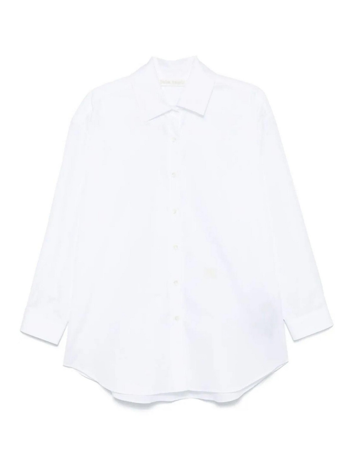 Monogram-Embroidered Loose Shirt PWGE004F24FAB0010103 (Palm Angels / シャツ・ブラウス ) | Palm Angels (パームエンジェルス)