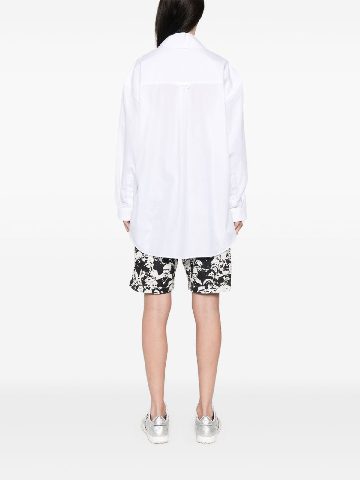 Monogram-Embroidered Loose Shirt PWGE004F24FAB0010103 (Palm Angels / シャツ・ブラウス ) | Palm Angels (パームエンジェルス)(3)