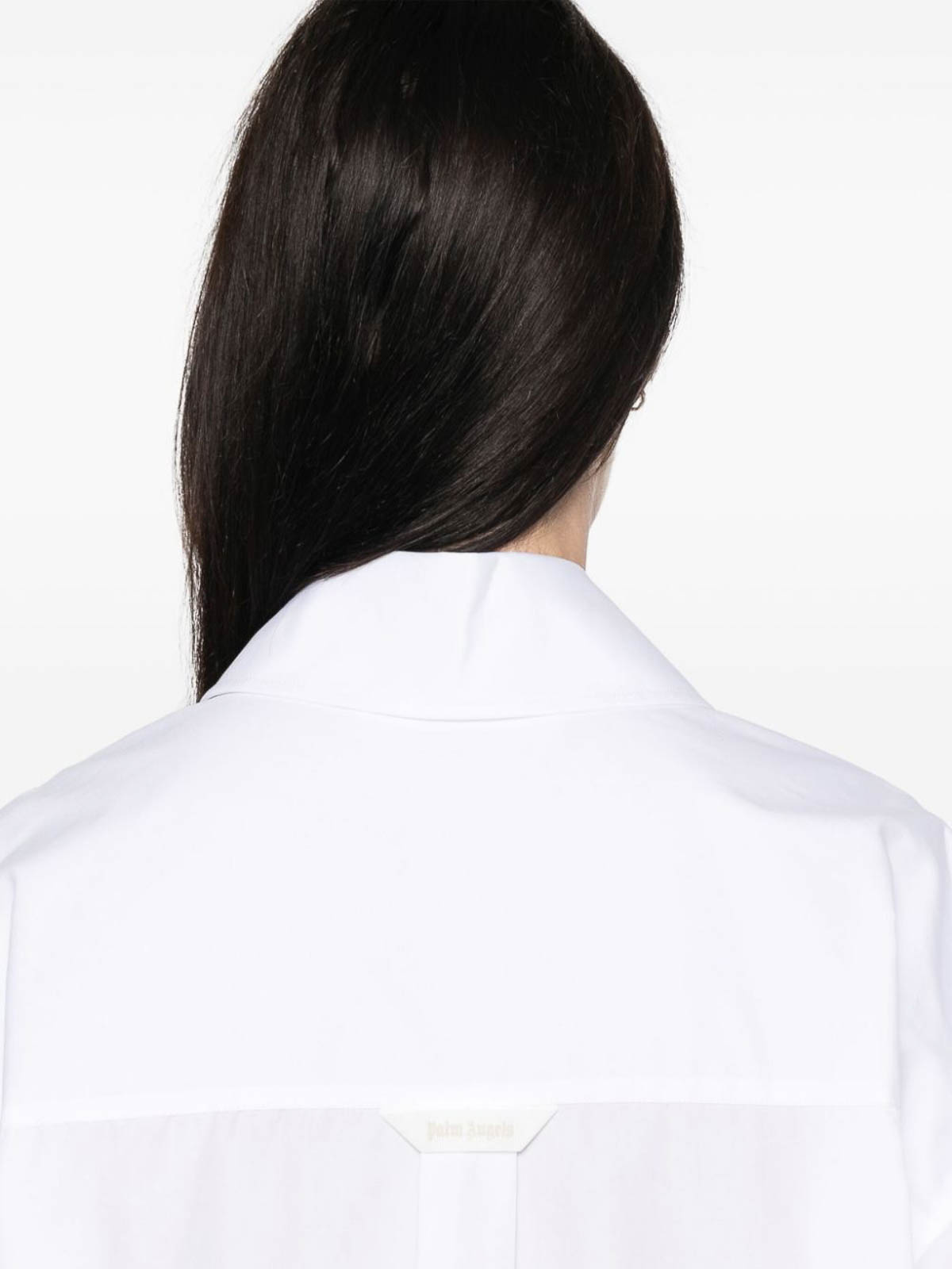 Monogram-Embroidered Loose Shirt PWGE004F24FAB0010103 (Palm Angels / シャツ・ブラウス ) | Palm Angels (パームエンジェルス)(4)