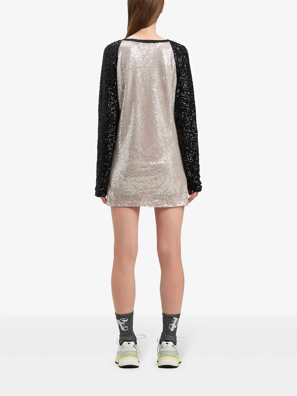 College Palm Sequin Mini Dress PWDB255S25FAB0010910 (Palm Angels / ワンピース・ドレス・オールインワン ) | Palm Angels (パームエンジェルス)(4)