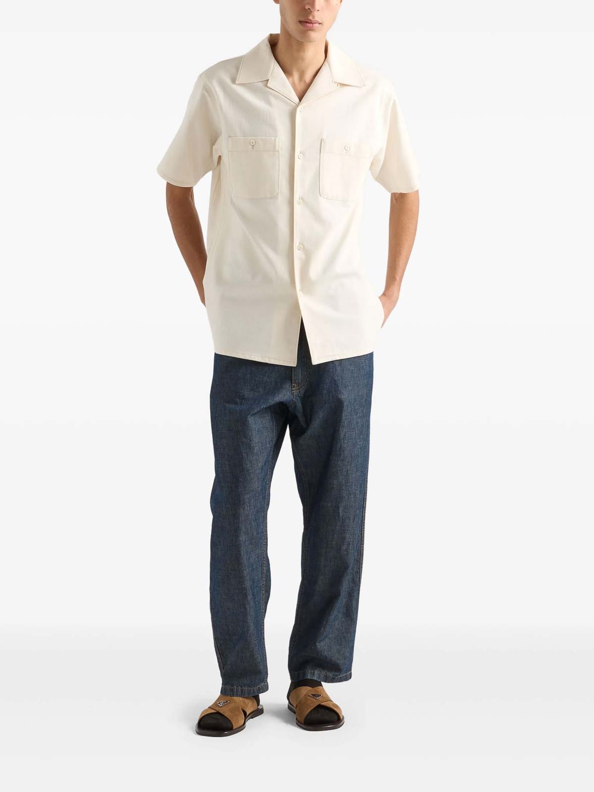 Chambray Pants GEP403SOOO14J2F0008 (Prada / パンツ ) | Prada (プラダ)(1)