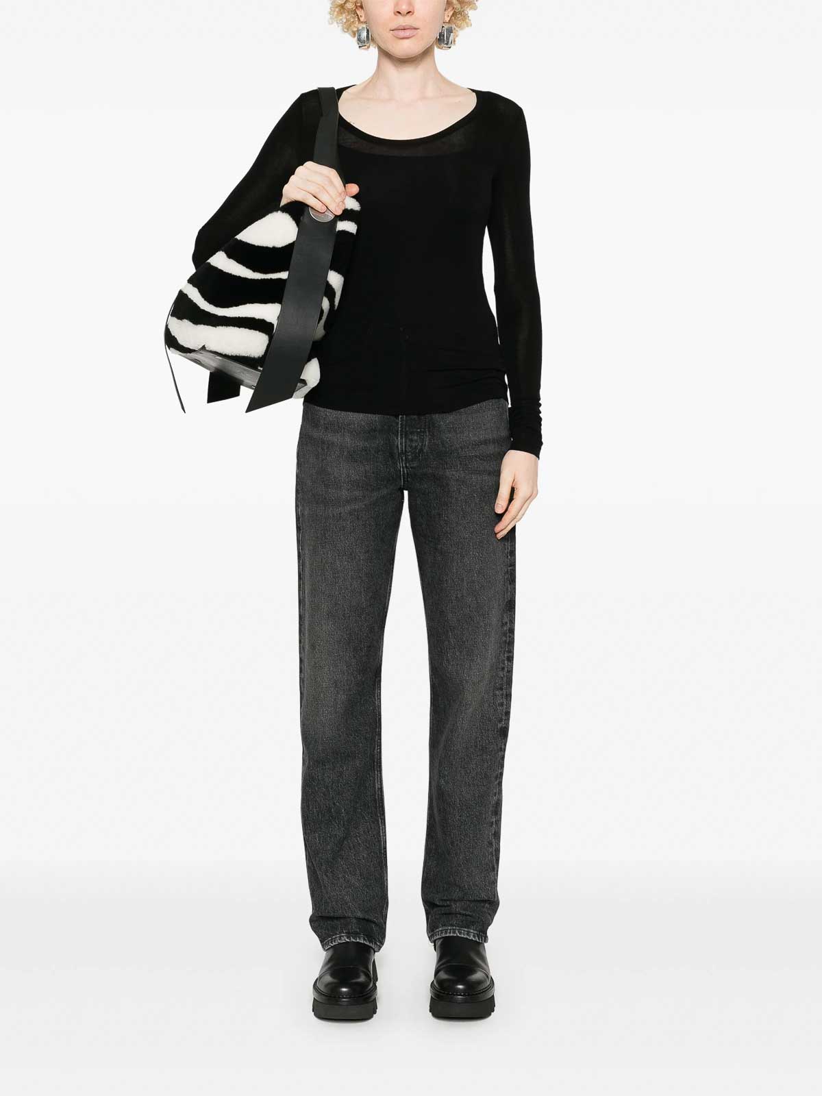 Corey Scoop Neck Top A72851618BLK (AGOLDE / Tシャツ・カットソー ) | AGOLDE (エーゴールドイー)(1)