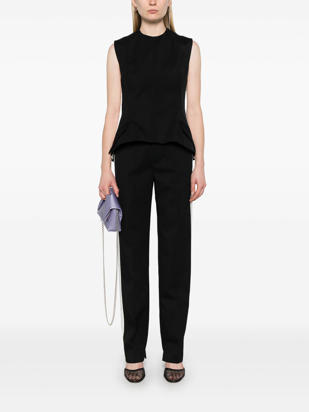 Twill-Weave Trousers 600666WF24BLACK (Meryll Rogge / パンツ ) | Meryll Rogge (メリル ロッゲ)(1)