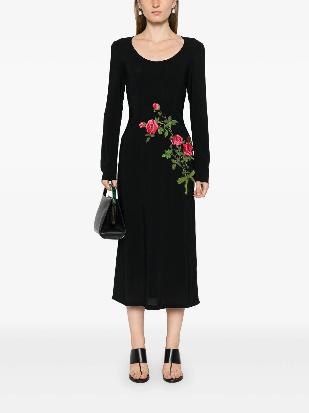 Floral-Embroidered Midi Dress VS2AB0131TE0579000 (VIVETTA / ワンピース・ドレス・オールインワン ) | VIVETTA (ヴィヴェッタ)(1)