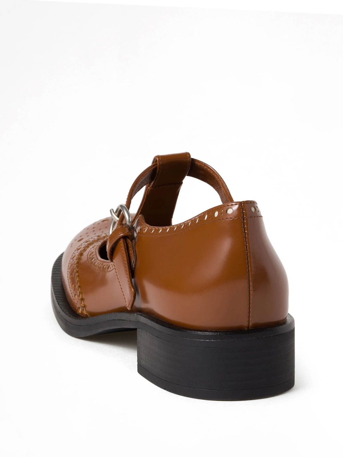 Brushed Leather T-Strap Brogue Shoes 5E303EF035055F0B24 (MIU MIU / ローファー ) | MIU MIU (ミュウミュウ)(2)