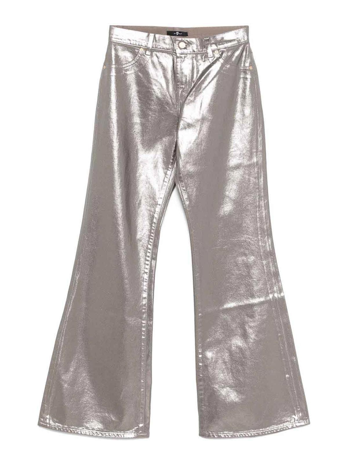 `Spencer Flare Coated Champagne` Jeans JSSFD520CGYELLOW (7 for all mankind / ジーンズ ) | 7 for all mankind (セブンフォーオールマンカインド)