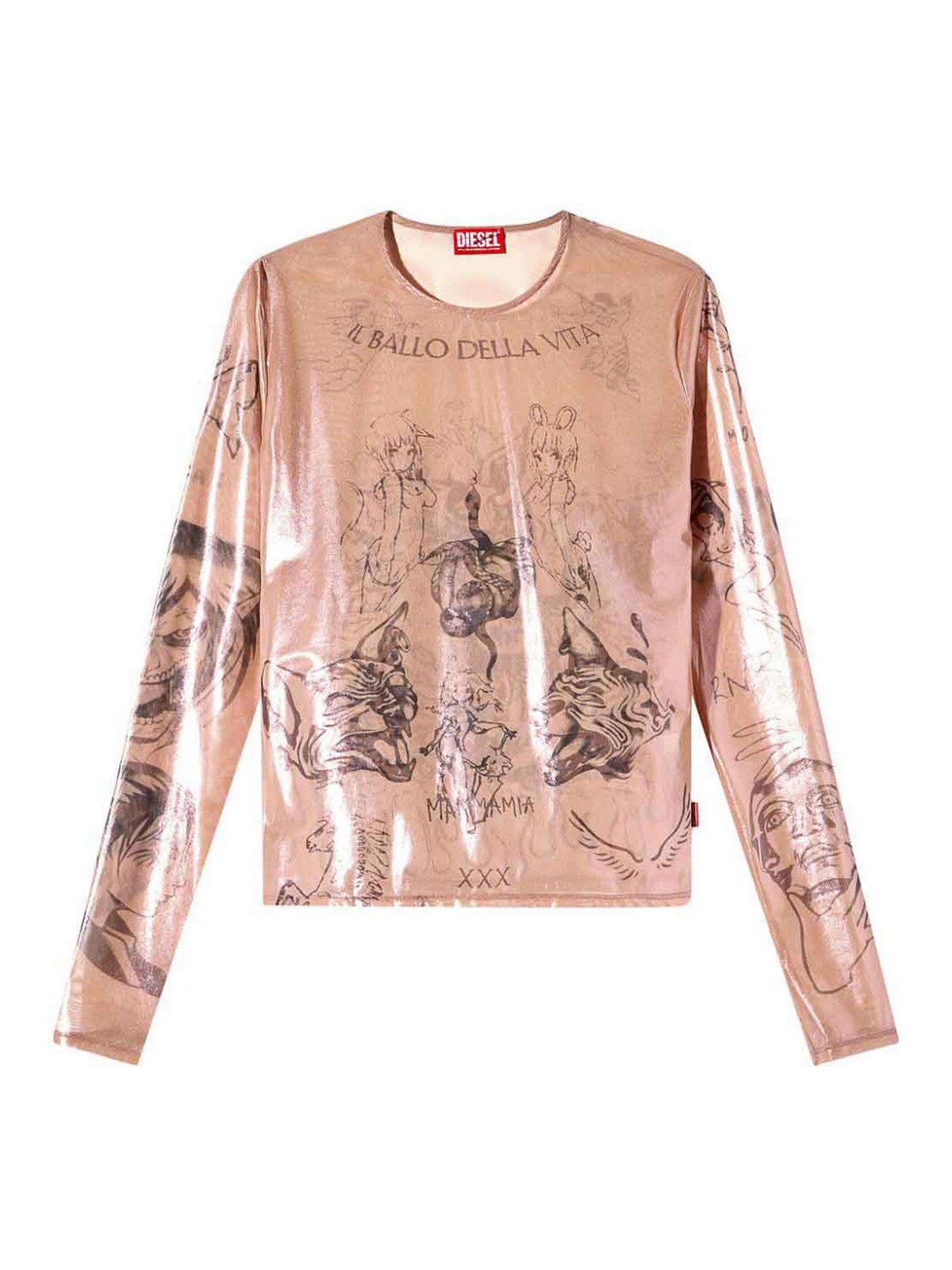 ` X Damiano` T-Shirt A177800SPAP3DGA (Diesel / Tシャツ・カットソー ) | Diesel (ディーゼル)