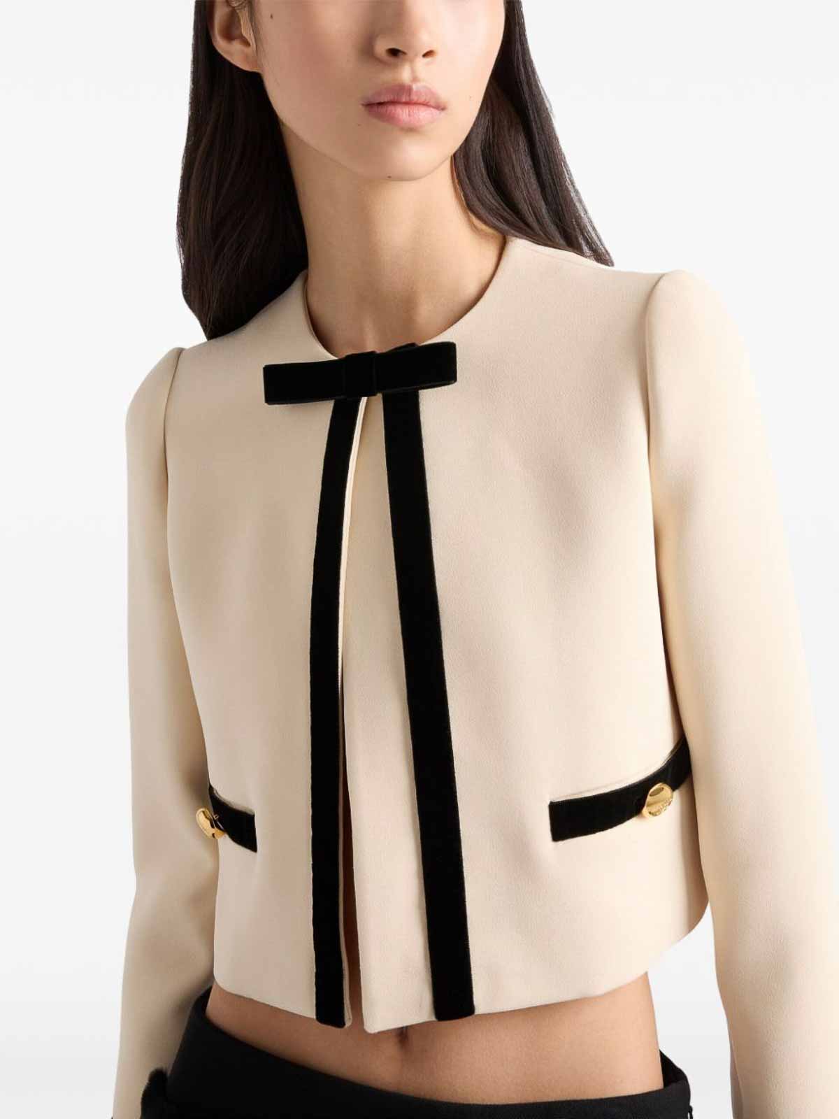 Jacket With Velvet Details P531P155LSOOOF0018 (Prada / カジュアルジャケット・ベスト ) | Prada (プラダ)(4)