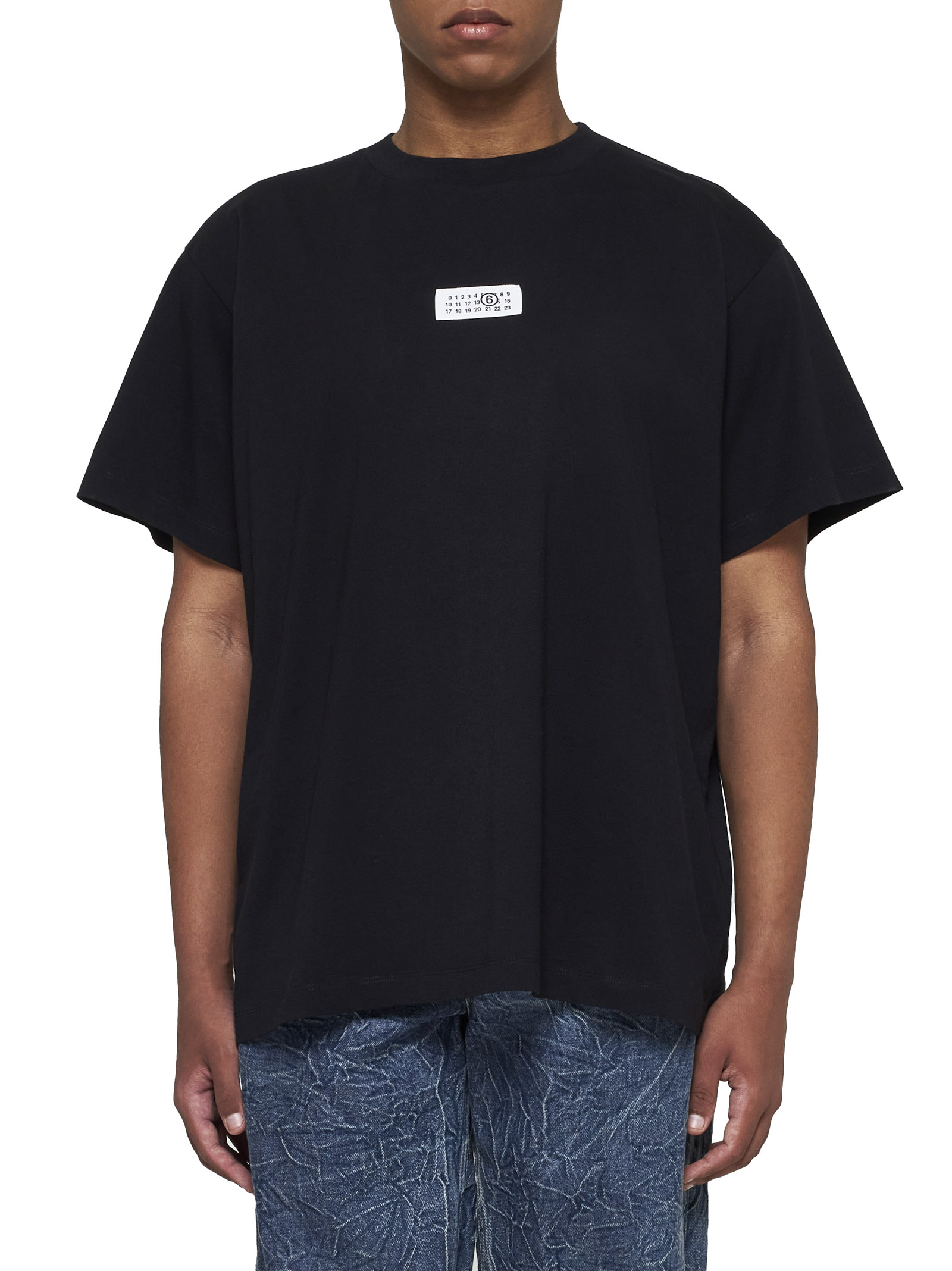 MM6 Maison Margiela T-shirts and Polos Black SH0GC0033S24312900 (MM6 Maison Margiela / Tシャツ・カットソー ) | MM6 Maison Margiela (エムエムシックス)(1)