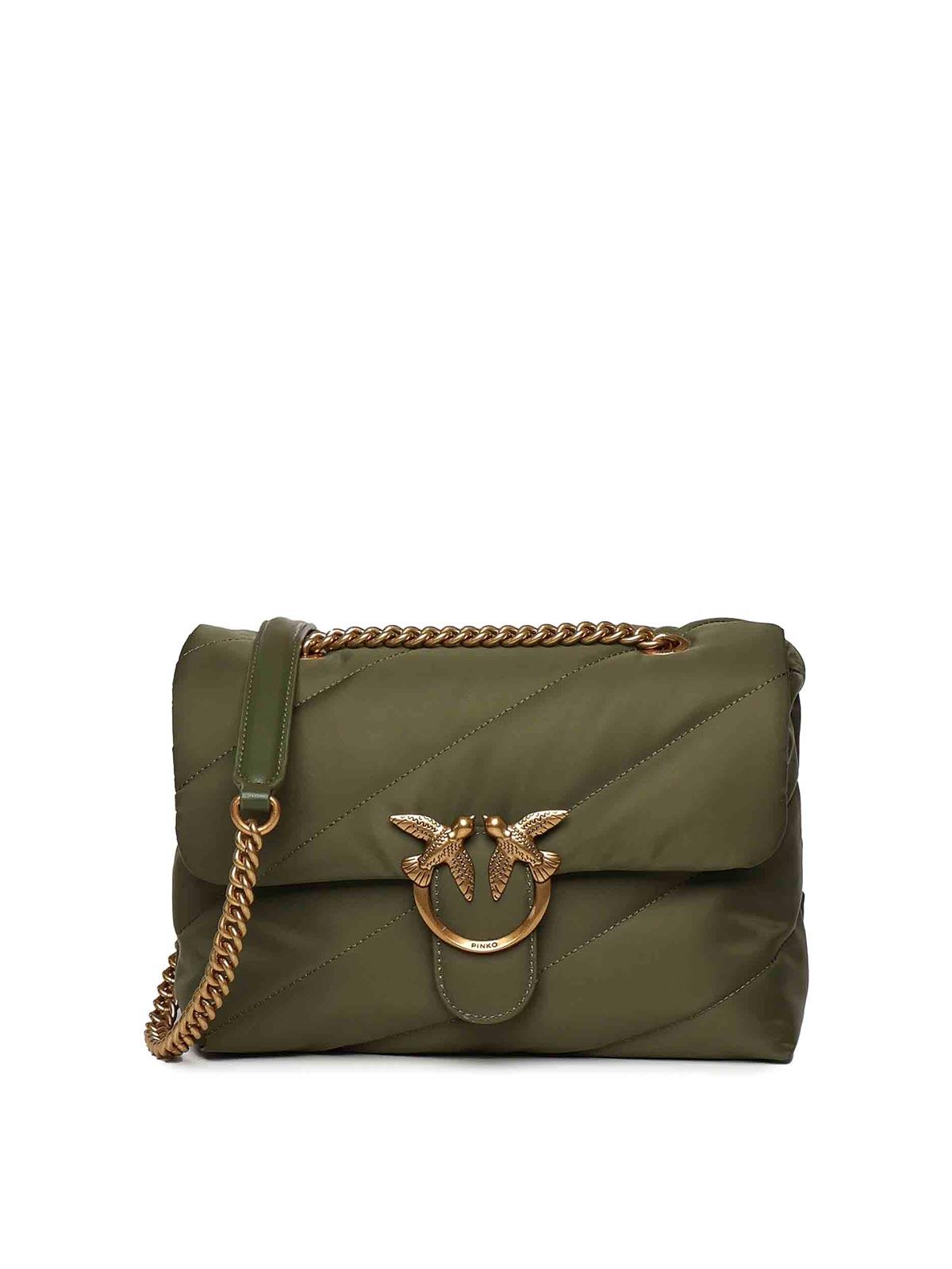 Love Bag Quilted Fabric Shoulder Bag 100038A05FX25Q (PINKO / ハンドバッグ・ショルダーバッグ ) | PINKO (ピンコ)