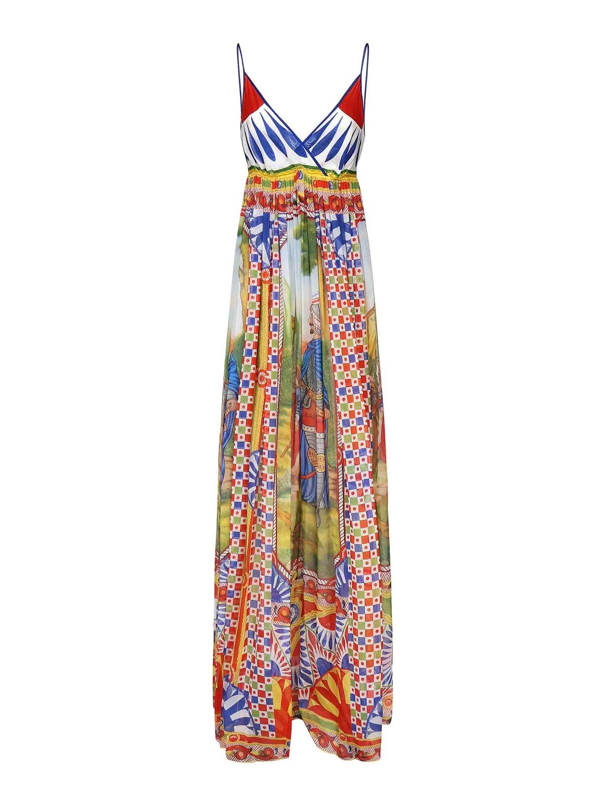Silk Dress With Cart Print F6J8BTGDS13HH96D (Dolce & Gabbana / ワンピース・ドレス・オールインワン ) | Dolce & Gabbana (ドルチェガッバーナ)