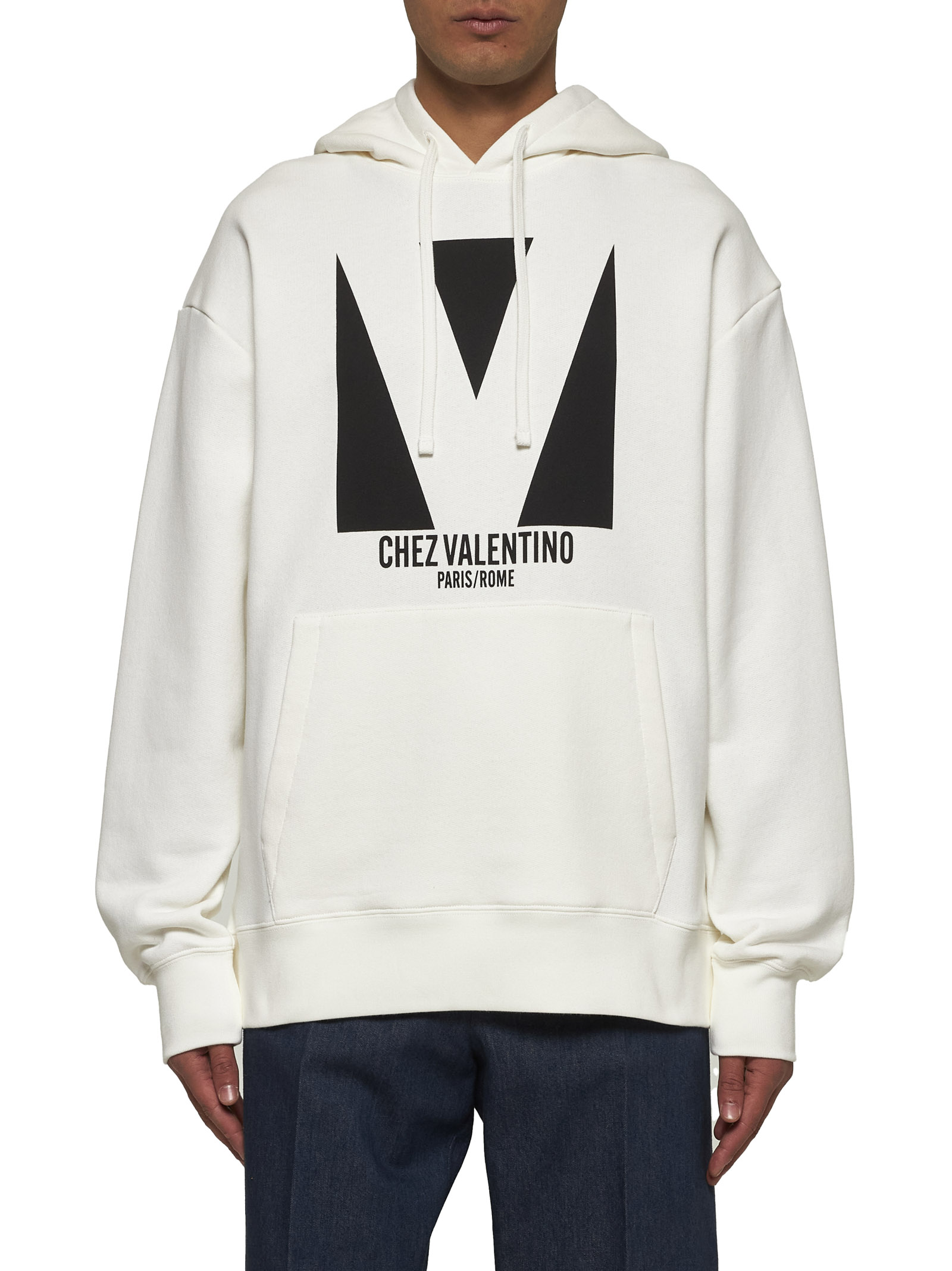Valentino Sweaters Ivory 6V3MF28NAQAA03 (Valentino Garavani / スウェット・フーディー ) | Valentino Garavani (ヴァレンティノ)(1)