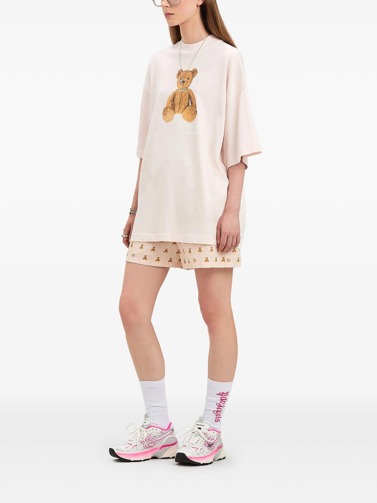 Bear In Mind Loose Tee PWAA017S25JER0043C60 (Palm Angels / Tシャツ・カットソー ) | Palm Angels (パームエンジェルス)(1)
