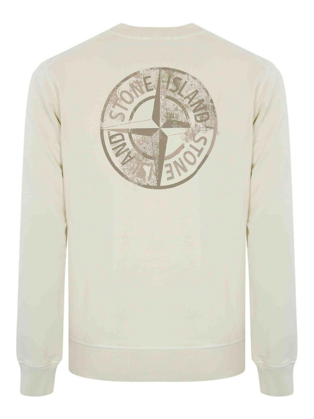 Sweatshirt 6100665 In Cotton With Logo Print 6100665S0083V0093 (STONE ISLAND / スウェット・フーディー ) | STONE ISLAND (ストーンアイランド)(1)