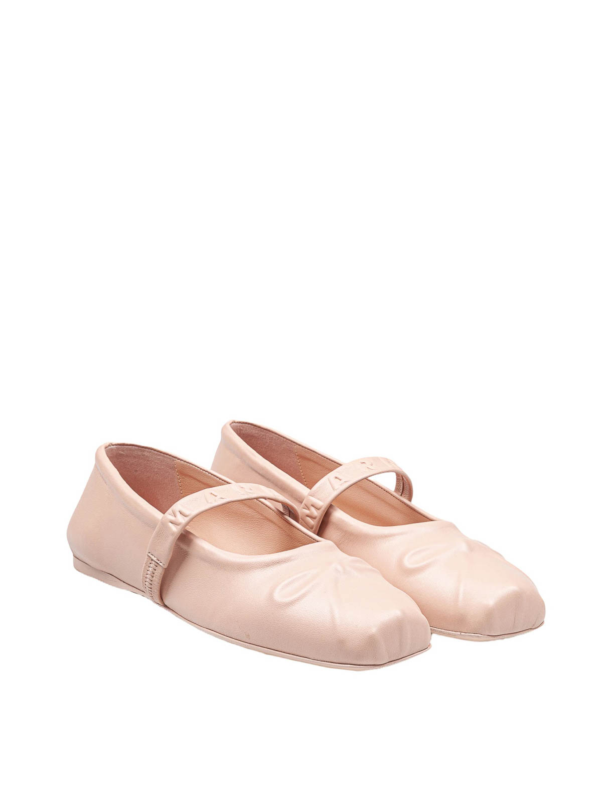 Mary Jane shoes in leather with clumsy bow MJMS007700P362800C26 (Marni / フラットシューズ ) | Marni (マルニ)(1)