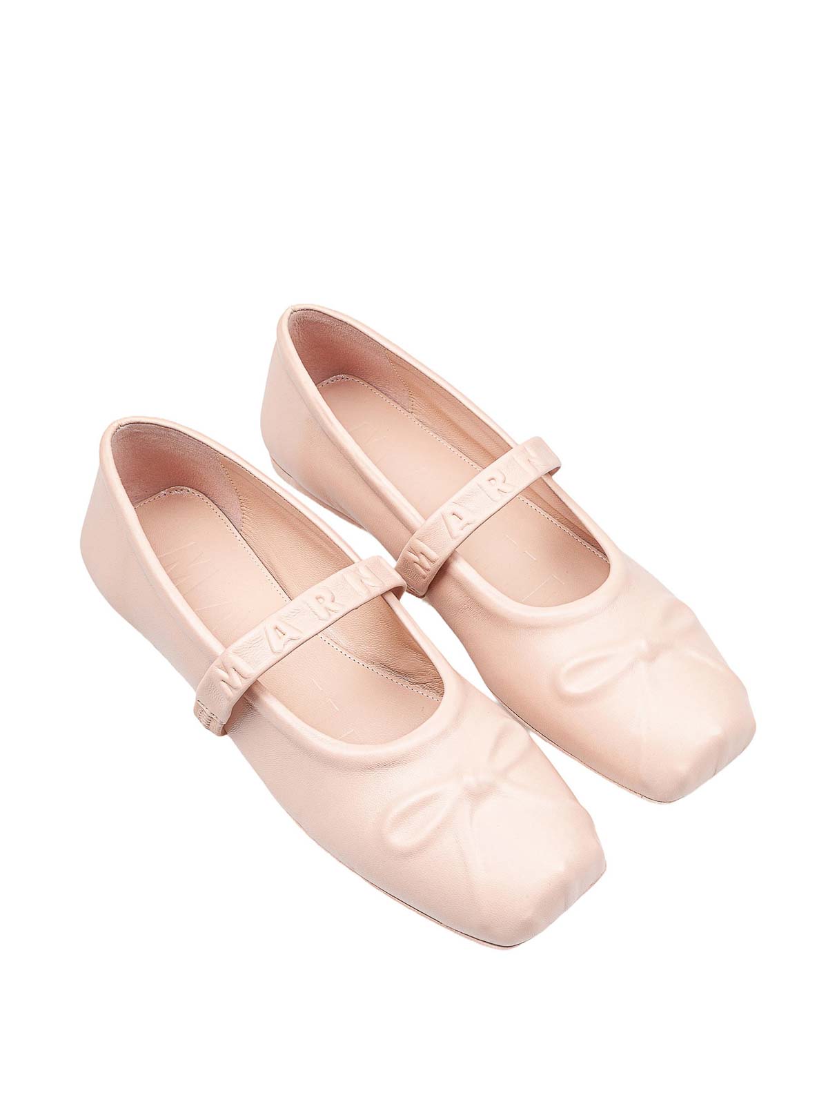 Mary Jane shoes in leather with clumsy bow MJMS007700P362800C26 (Marni / フラットシューズ ) | Marni (マルニ)(2)
