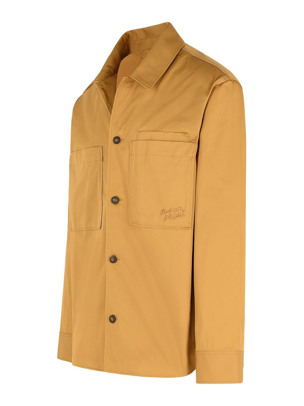 Over Beige Cotton Shirt MM00401WW0078P245 (Maison Kitsuné / シャツ・ブラウス ) | Maison Kitsuné (メゾン キツネ)(2)