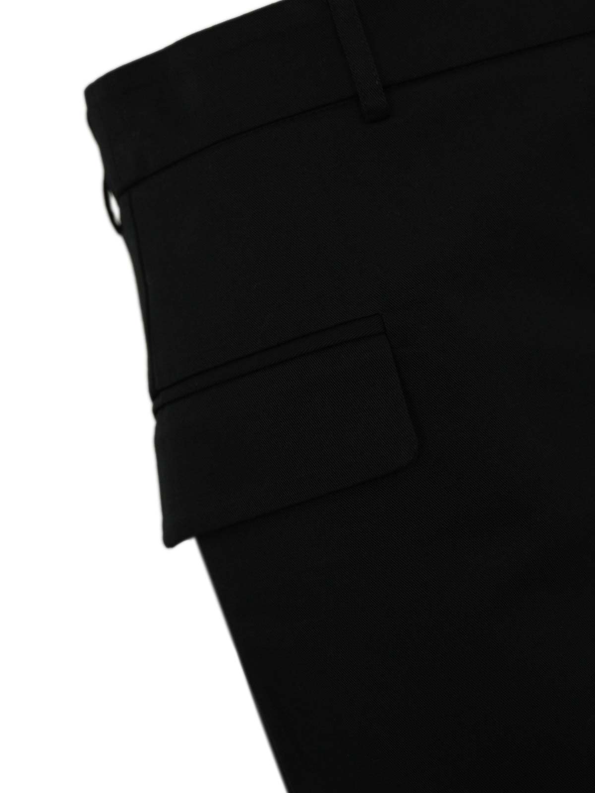 Midi Skirt With Slit In Black Cotton F5SO74Y690 (LIVIANA CONTI / スカート ) | LIVIANA CONTI (リビアナ コンティ)(2)