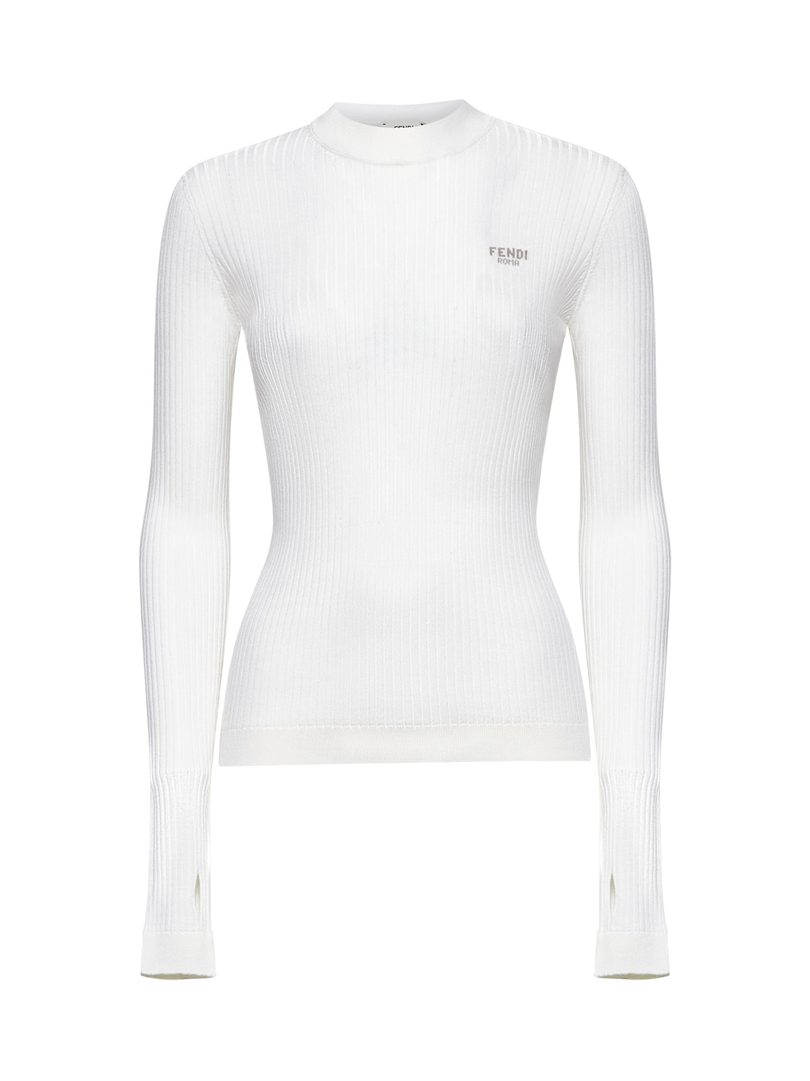 Fendi Sweaters Beige FZXD07ATPPF08QQ (FENDI / ニット・セーター・カーディガン ) | FENDI (フェンディ)