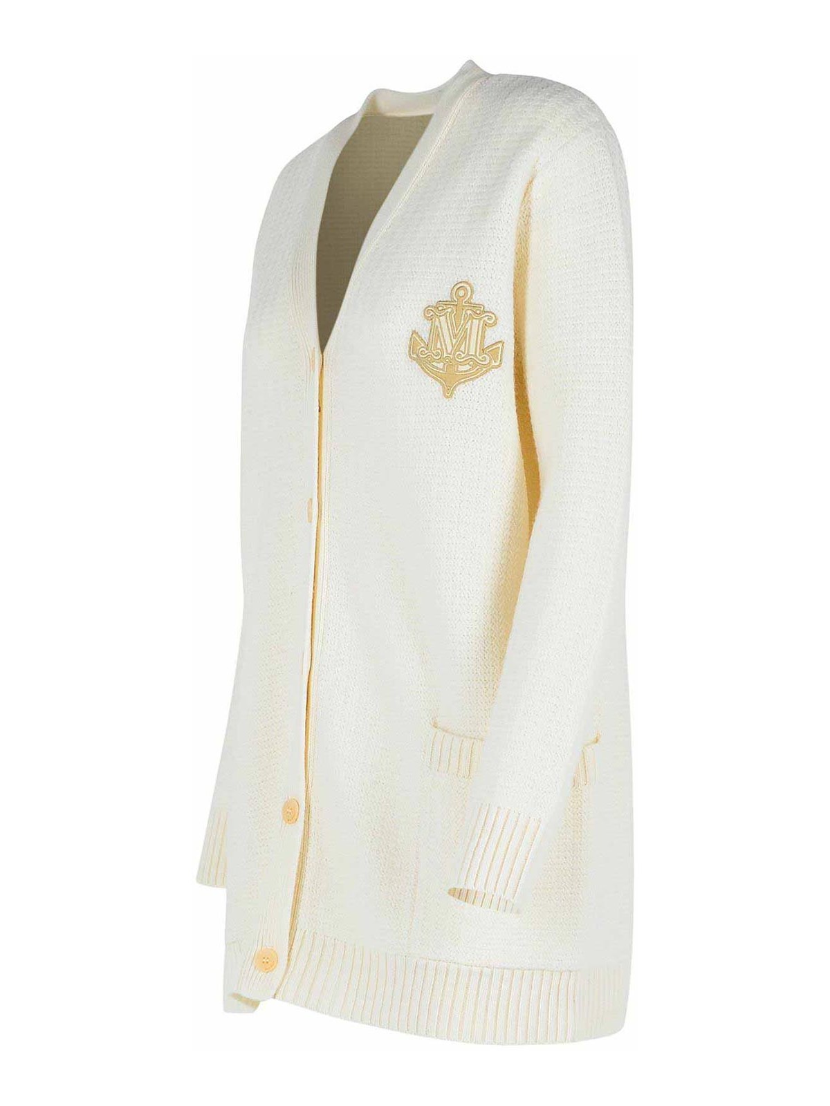 Ravello White Wool Blend Cardigan 2511341071001 (Max Mara / ニット・セーター・カーディガン ) | Max Mara (マックスマーラ)(2)