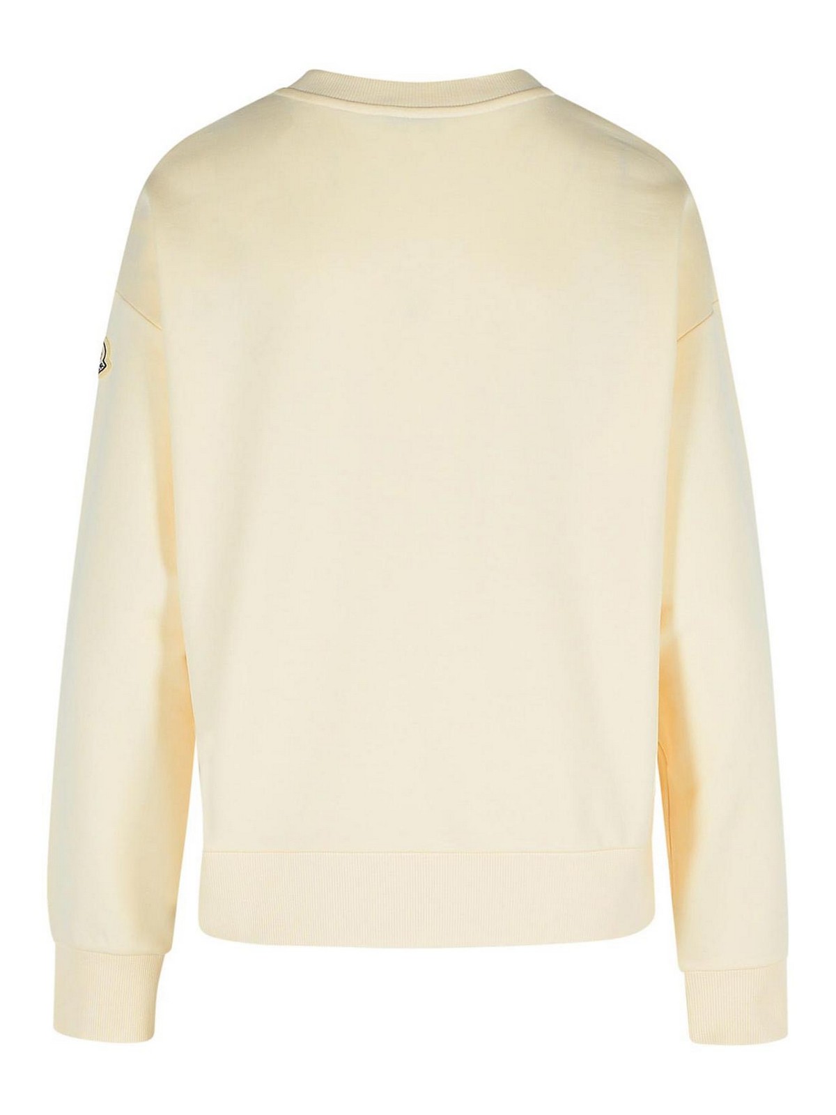 Ivory Cotton Sweatshirt 0938G0001689A1K037 (Moncler / スウェット・フーディー ) | Moncler (モンクレール)(1)