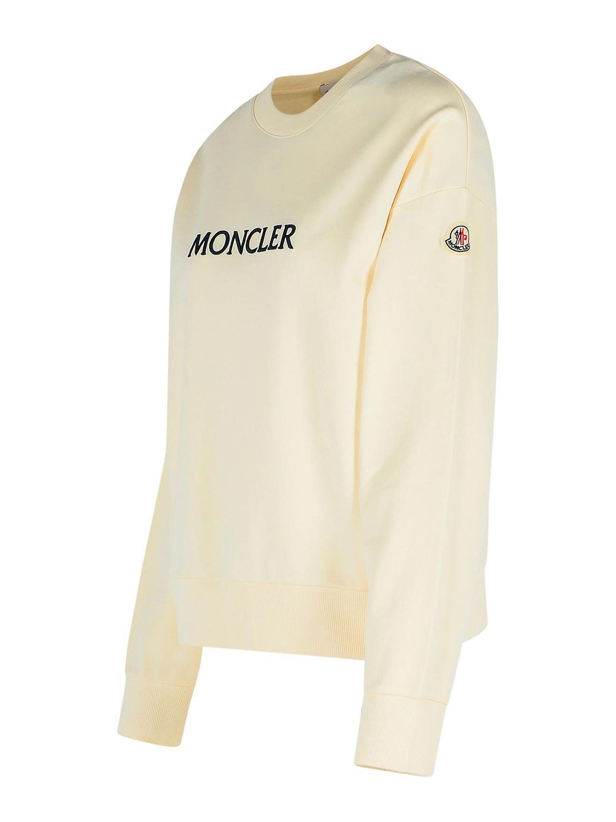Ivory Cotton Sweatshirt 0938G0001689A1K037 (Moncler / スウェット・フーディー ) | Moncler (モンクレール)(2)