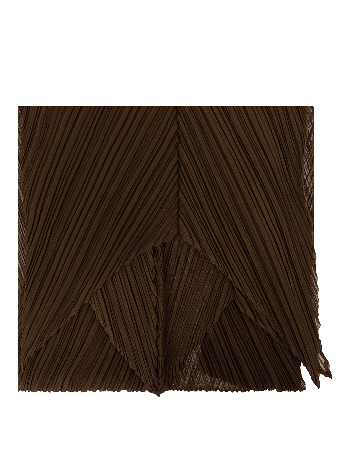 Scarf Brown PP48AD42144 (PLEATS PLEASE ISSEY MIYAKE / スカーフ・マフラー ) | PLEATS PLEASE ISSEY MIYAKE (プリーツ プリーズ イッセイ ミヤケ)