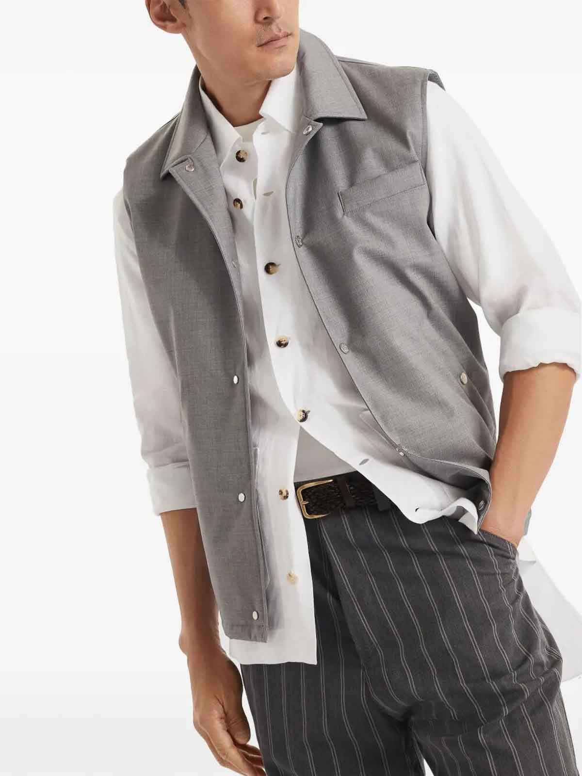 Shirt MM6840648C001 (Brunello Cucinelli / シャツ・ブラウス ) | Brunello Cucinelli (ブルネロ・クチネリ)(4)
