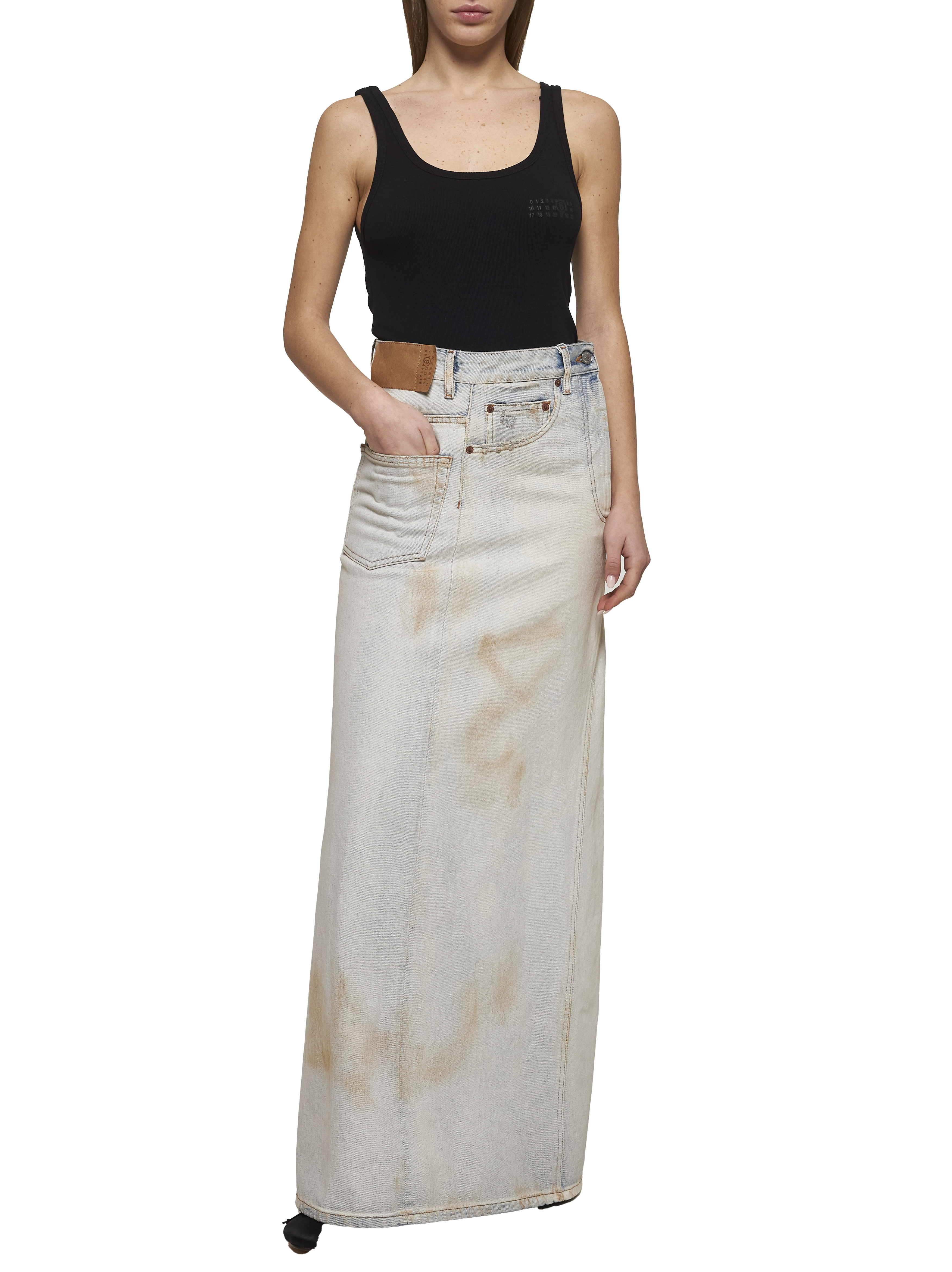 MM6 Maison Margiela Skirts Blue S52MI0016M30018982 (MM6 Maison Margiela / スカート ) | MM6 Maison Margiela (エムエムシックス)(1)