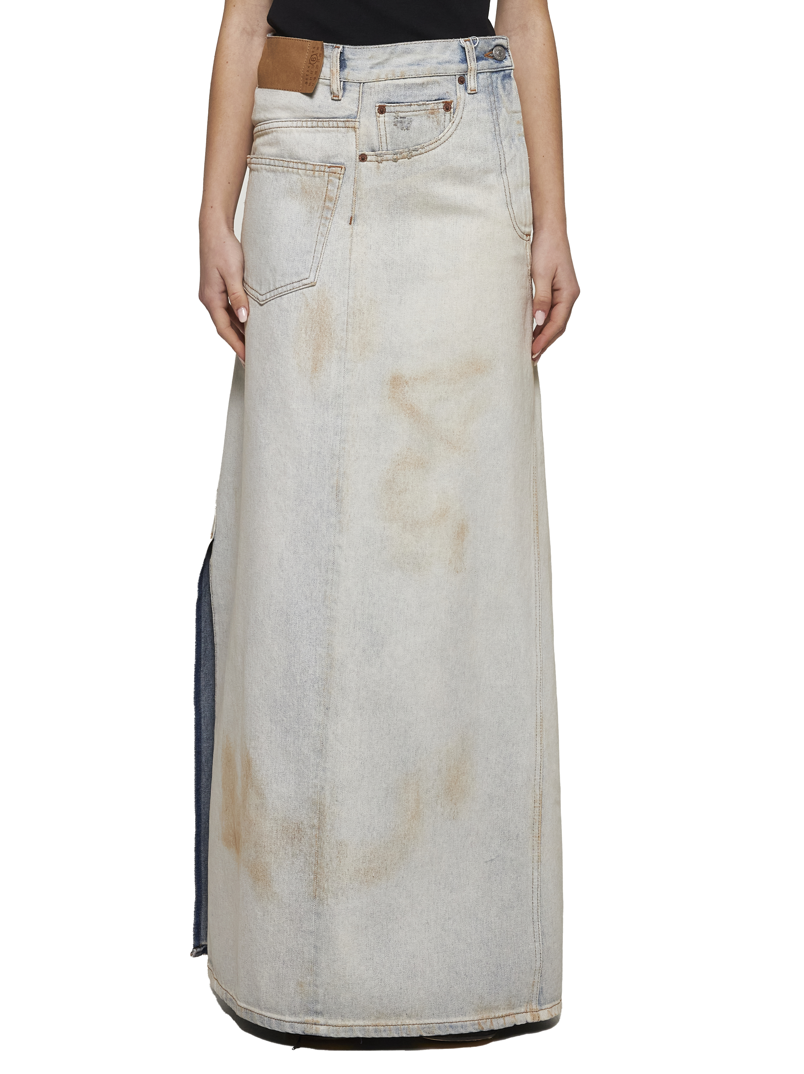MM6 Maison Margiela Skirts Blue S52MI0016M30018982 (MM6 Maison Margiela / スカート ) | MM6 Maison Margiela (エムエムシックス)(2)