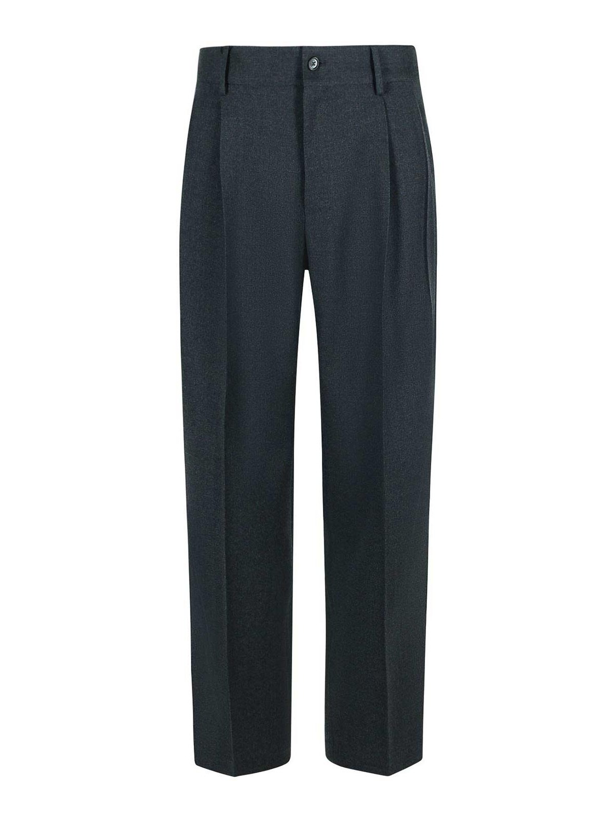 Grey Virgin Wool Trousers GP0N2TFUZC2S8290 (Dolce & Gabbana / パンツ ) | Dolce & Gabbana (ドルチェガッバーナ)