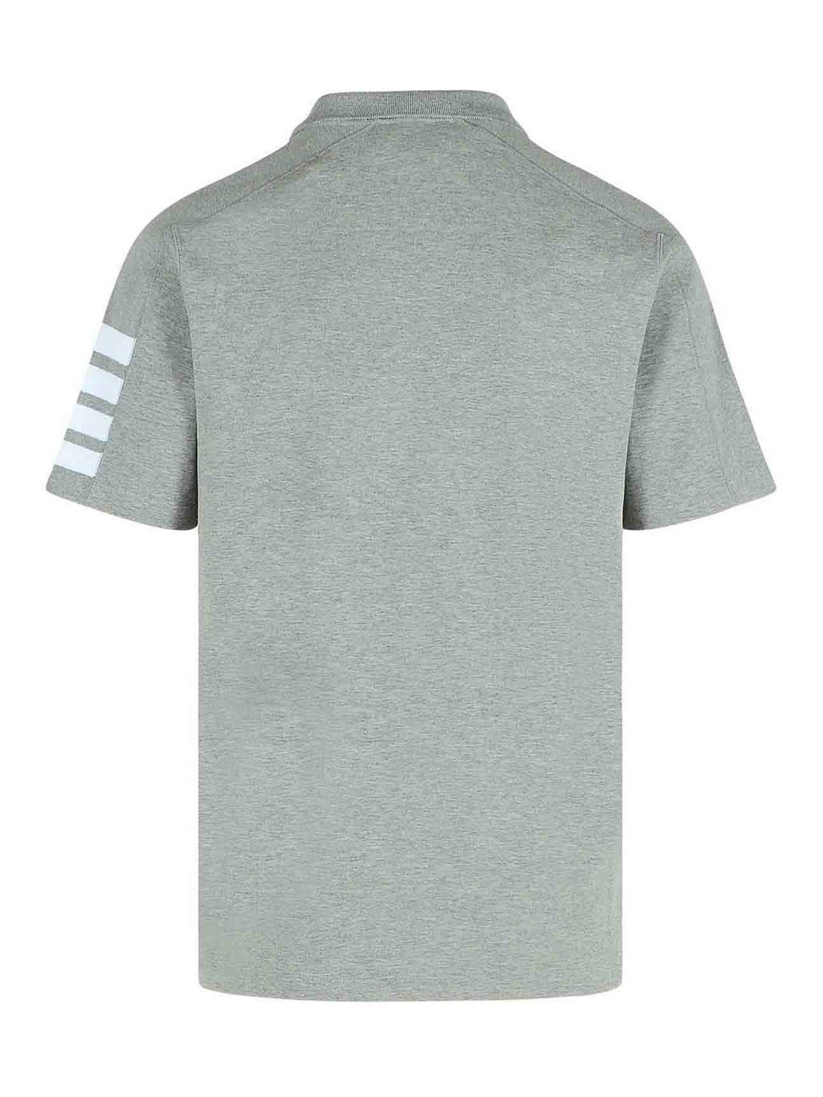 Mini Collar Grey Cotton T-Shirt MJP192A07323055 (Thom Browne / Tシャツ・カットソー ) | Thom Browne (トム・ブラウン)(1)