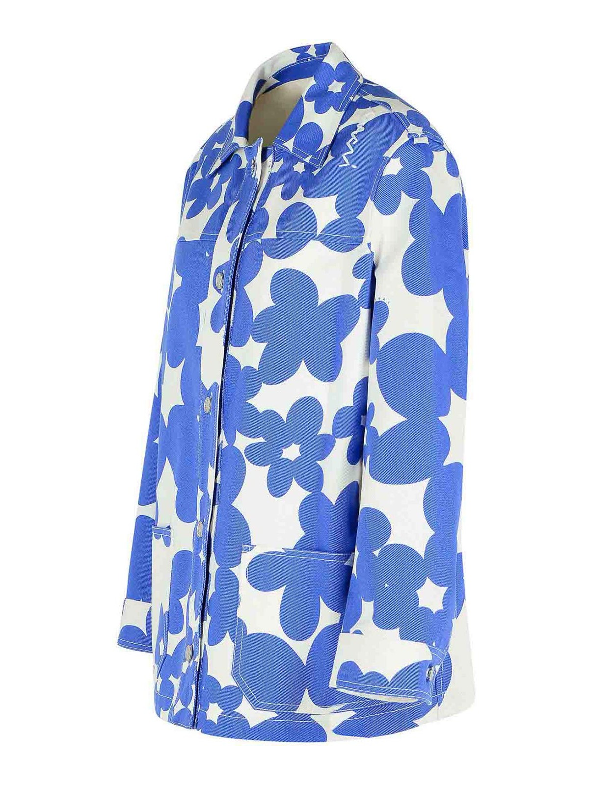 Light Blue Cotton Jacket JKMA0347S0UTC462DIB26 (Marni / カジュアルジャケット・ベスト ) | Marni (マルニ)(2)