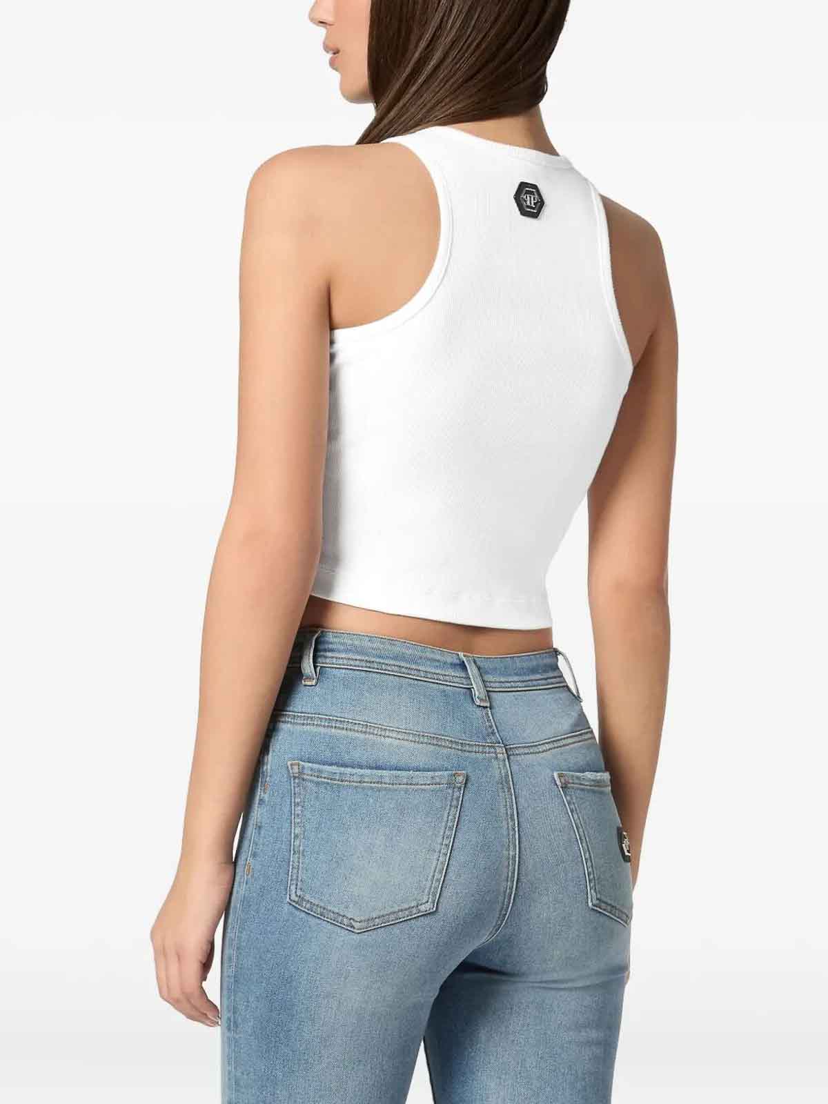 Tank Top Fringe SAECWTK3567PJY002N01 (PHILIPP PLEIN / タンクトップ・キャミソール ) | PHILIPP PLEIN (フィリップ プレイン)(2)