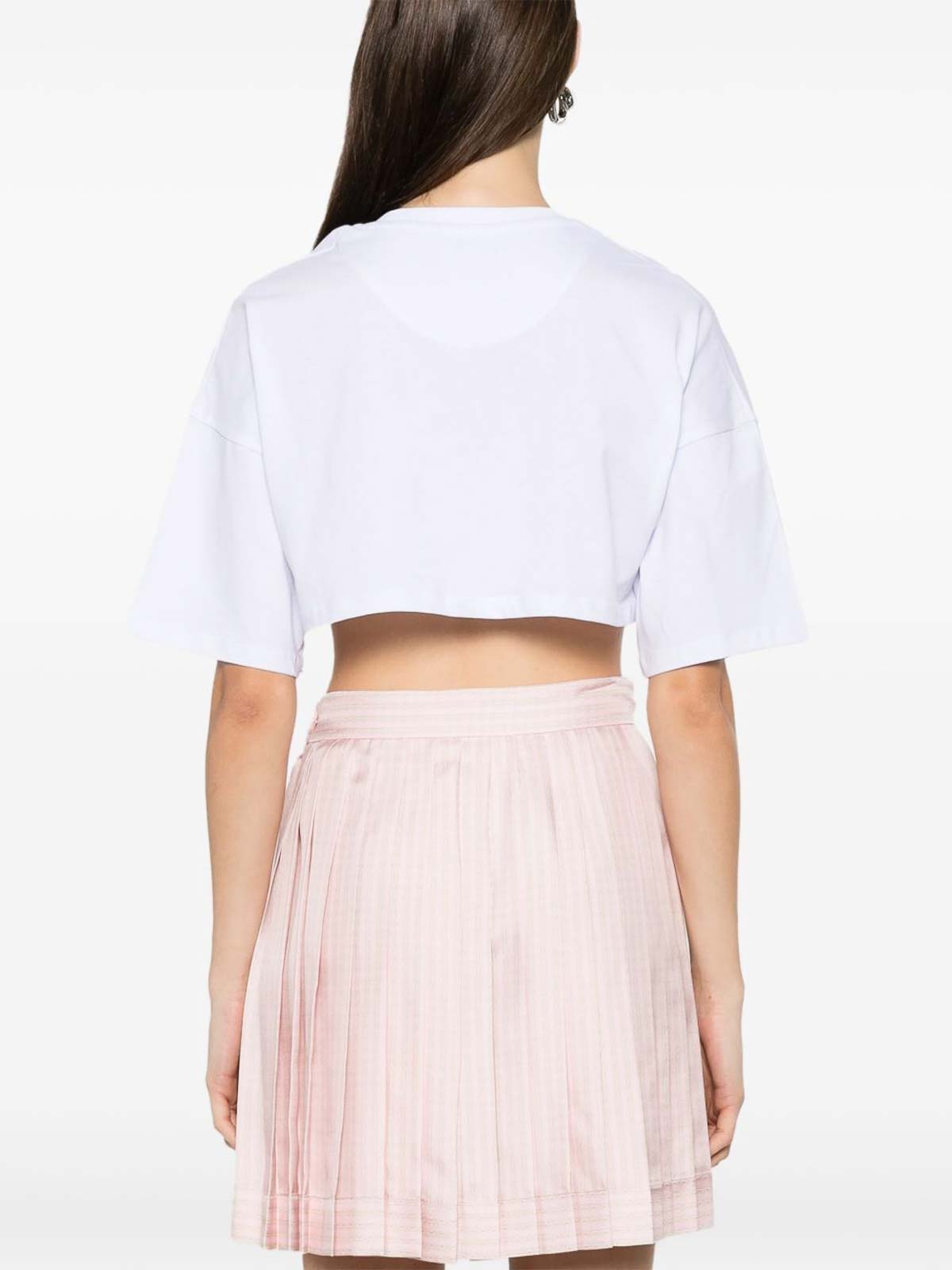 Short Sleeve Cropped Round SAECWTK3605PJY002N01 (PHILIPP PLEIN / Tシャツ・カットソー ) | PHILIPP PLEIN (フィリップ プレイン)(2)