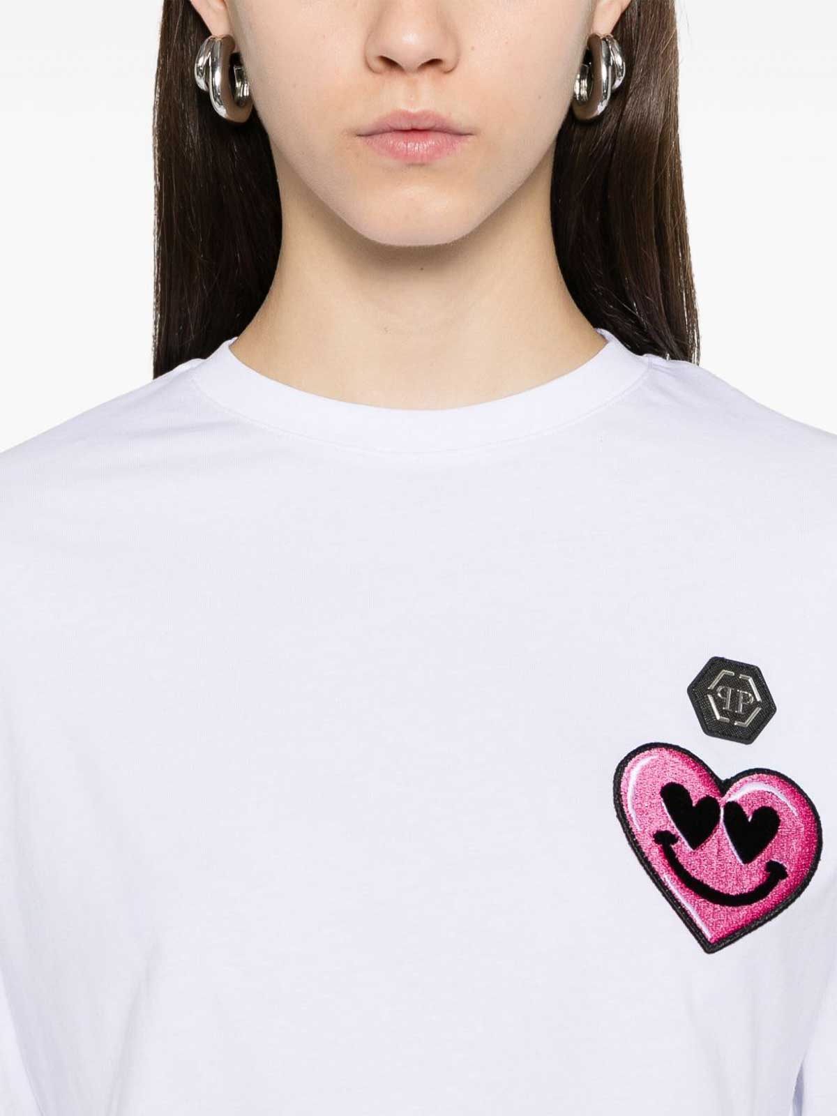 Short Sleeve Cropped Round SAECWTK3605PJY002N01 (PHILIPP PLEIN / Tシャツ・カットソー ) | PHILIPP PLEIN (フィリップ プレイン)(4)