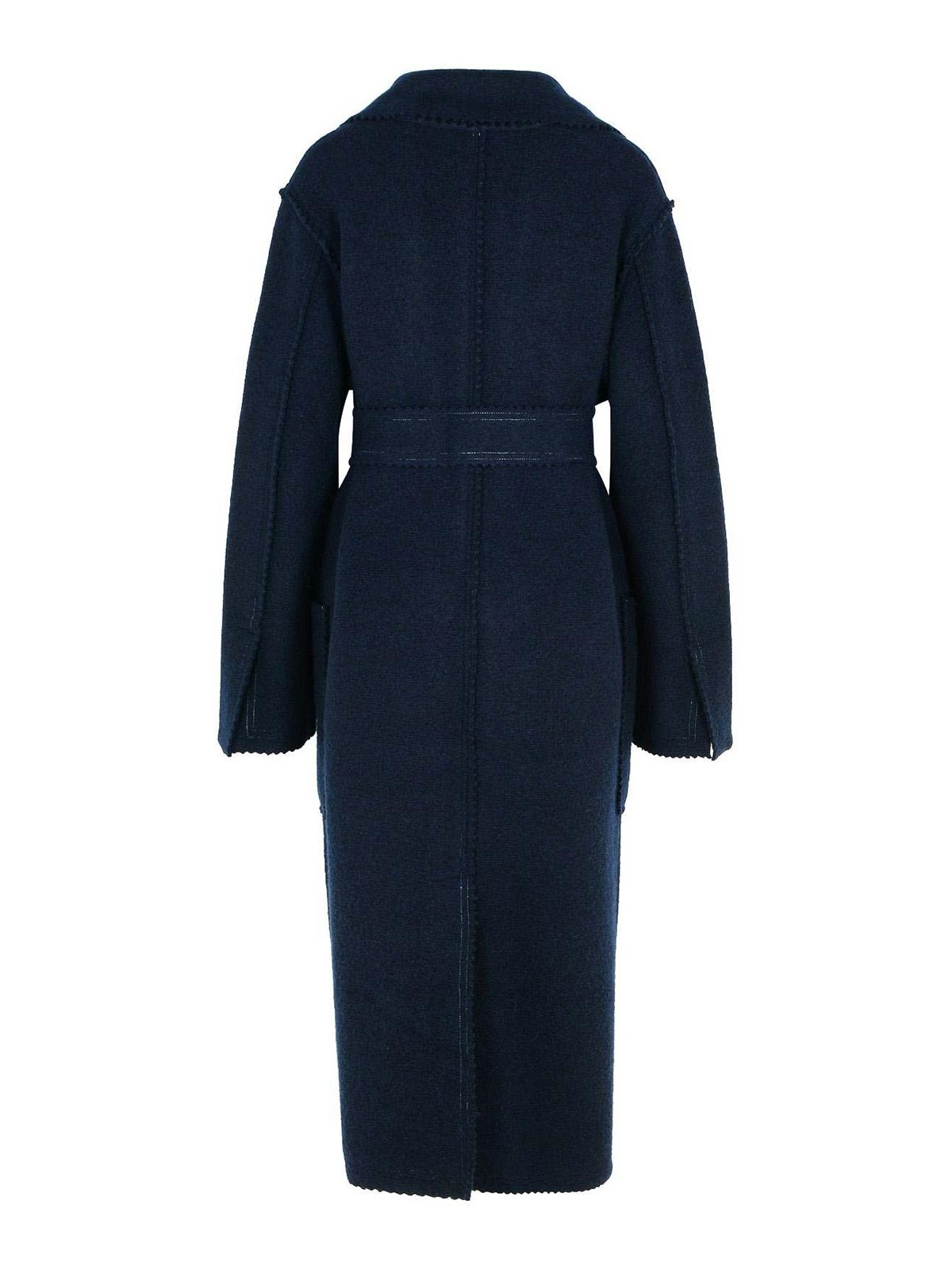 Jene Dark Blue Cashmere Blend Coat 2421316013001 (Max Mara / コート ) | Max Mara (マックスマーラ)(1)