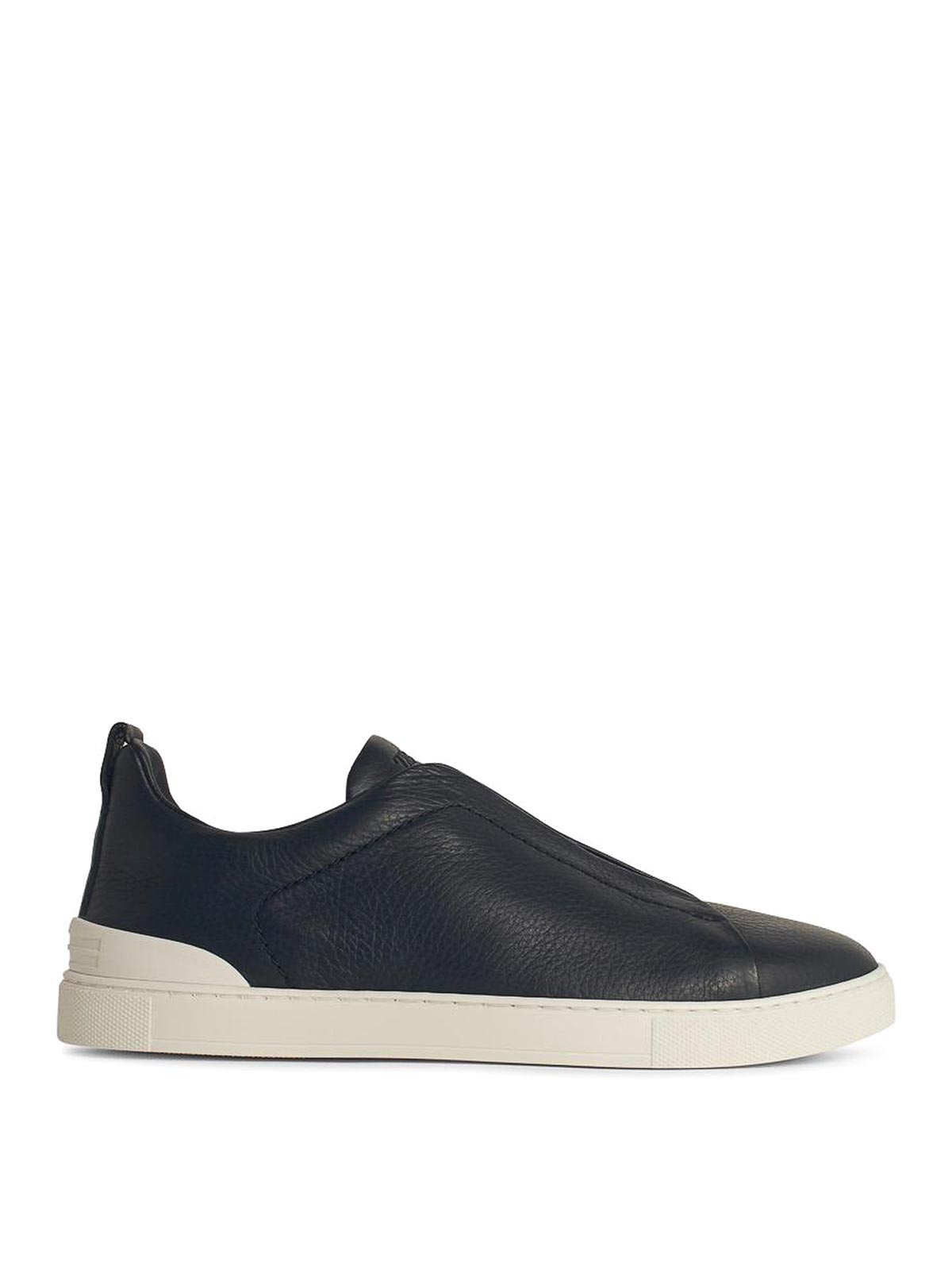 Triple Blue Leather Sneakers RLHCVOS4667Z412 (ZEGNA / スニーカー ) | ZEGNA (ゼニア)