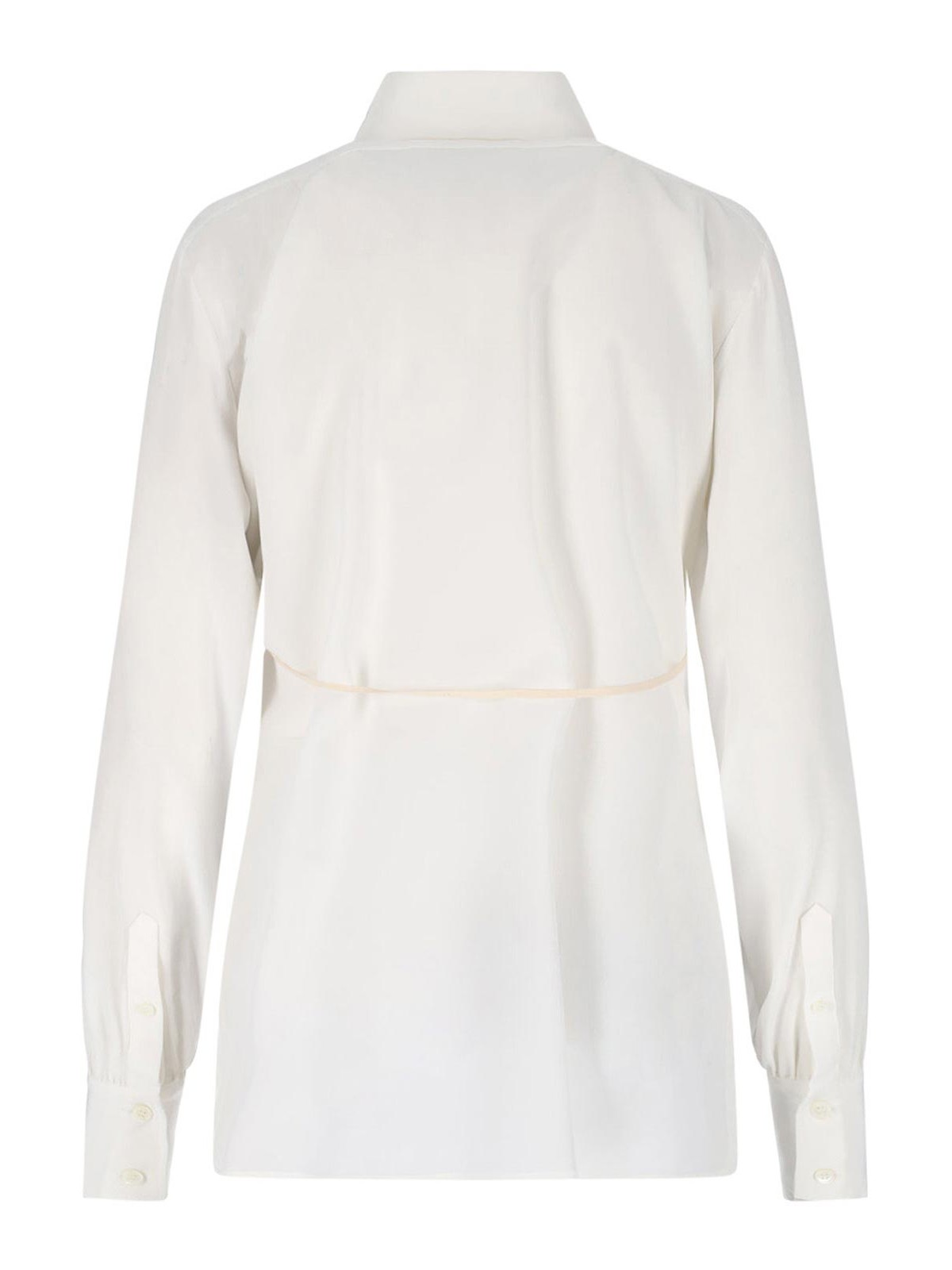 Shirt with cord S62DT0037M35441102 (MM6 Maison Margiela / シャツ・ブラウス ) | MM6 Maison Margiela (エムエムシックス)(1)