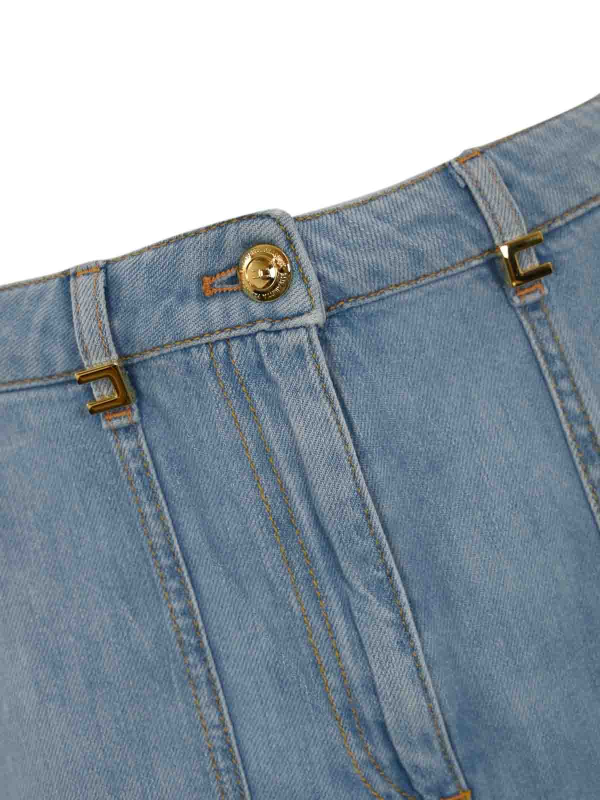 Cargo Jeans With Jewel Detail PJ84D51E2192 (Elisabetta Franchi / ジーンズ ) | Elisabetta Franchi (エリザベッタ フランキ)(2)