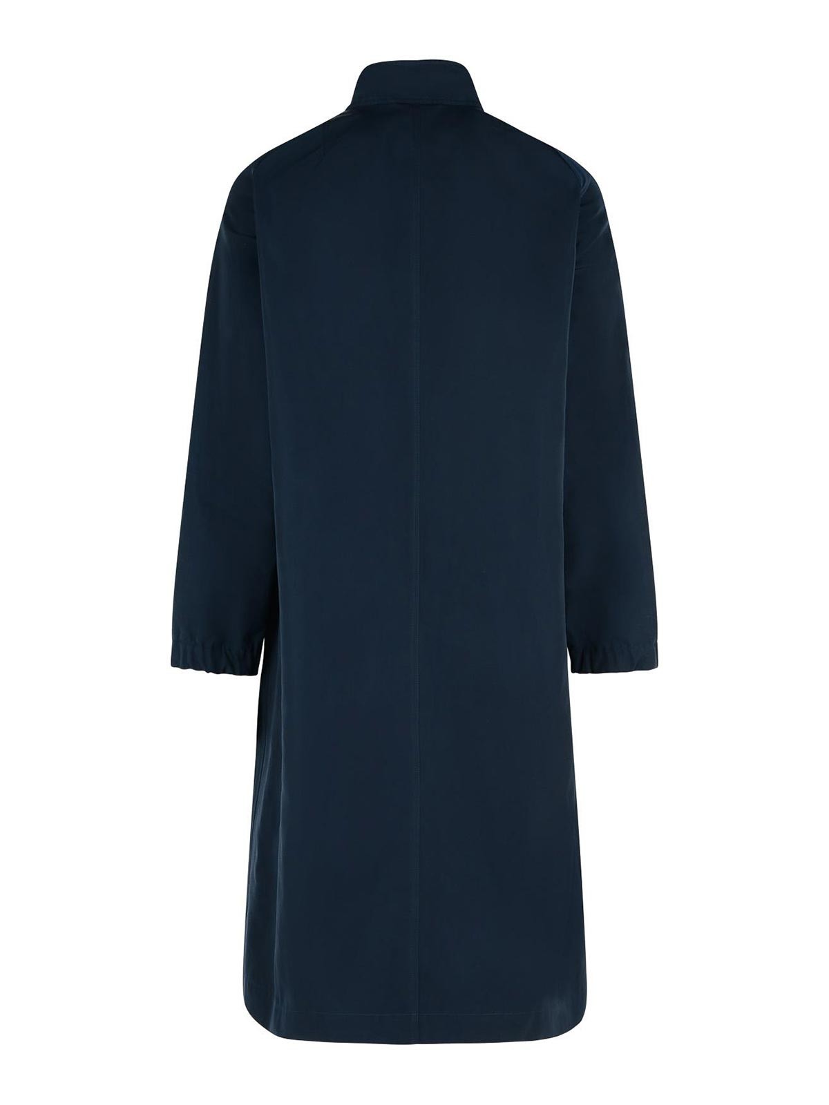 Rannon Navy Polyester Coat 202211126509 (Dries Van Noten / コート ) | Dries Van Noten (ドリスヴァンノッテン)(1)