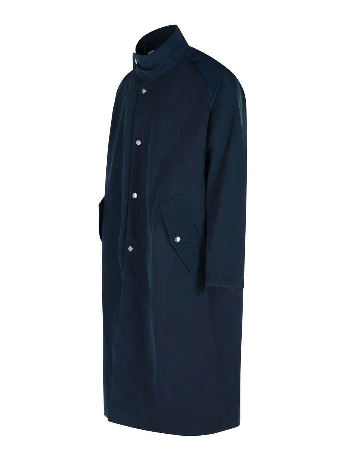 Rannon Navy Polyester Coat 202211126509 (Dries Van Noten / コート ) | Dries Van Noten (ドリスヴァンノッテン)(2)