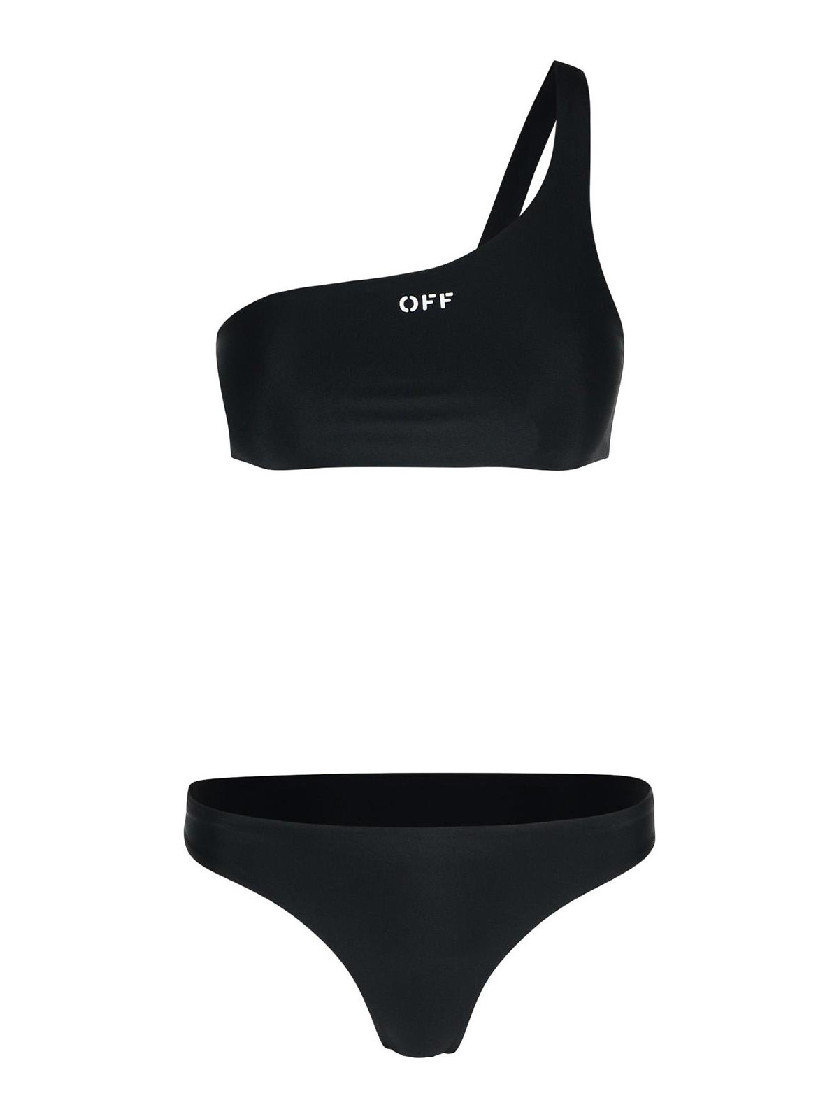 One-Shoulder Bikini Top OWFE012C99FAB0021001 (Off-White / スイムウェア ) | Off-White (オフホワイト)