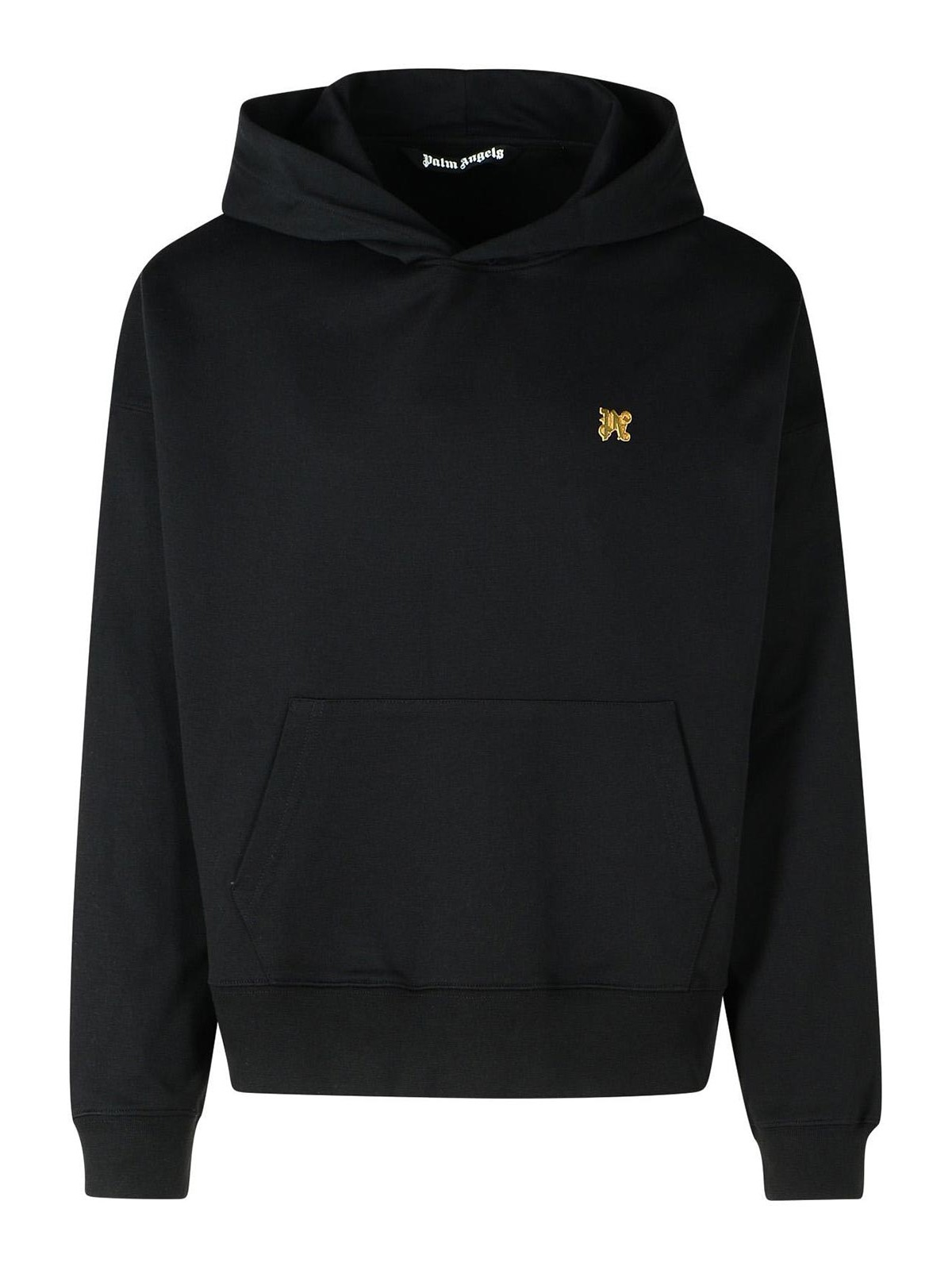 Black Cotton Sweatshirt PMBB117R24FLE0061076 (Palm Angels / スウェット・フーディー ) | Palm Angels (パームエンジェルス)