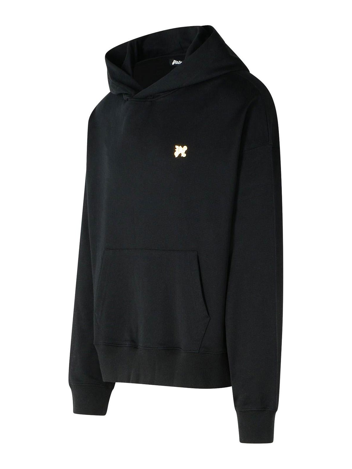 Black Cotton Sweatshirt PMBB117R24FLE0061076 (Palm Angels / スウェット・フーディー ) | Palm Angels (パームエンジェルス)(2)