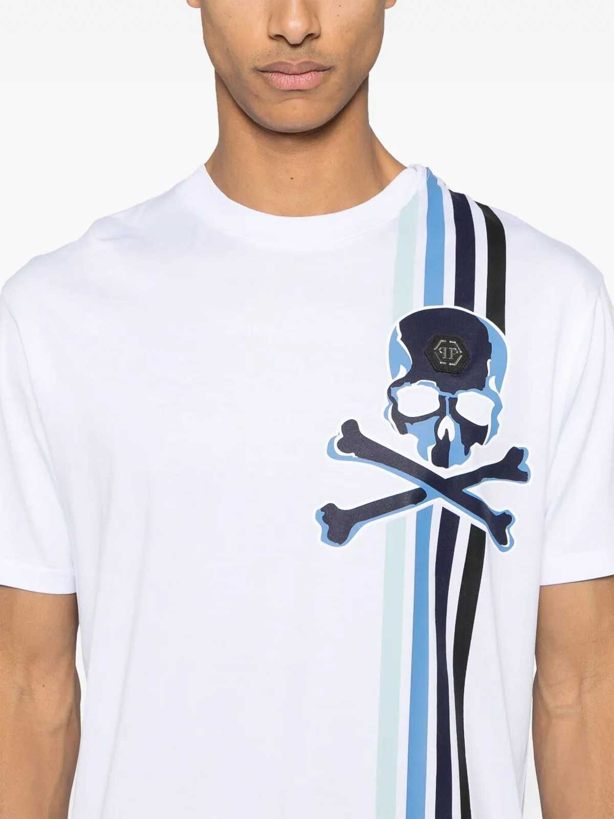 Skull&BonesShort Sleeve Round SAECMTK8111PJY002N0108 (PHILIPP PLEIN / Tシャツ・カットソー ) | PHILIPP PLEIN (フィリップ プレイン)(1)