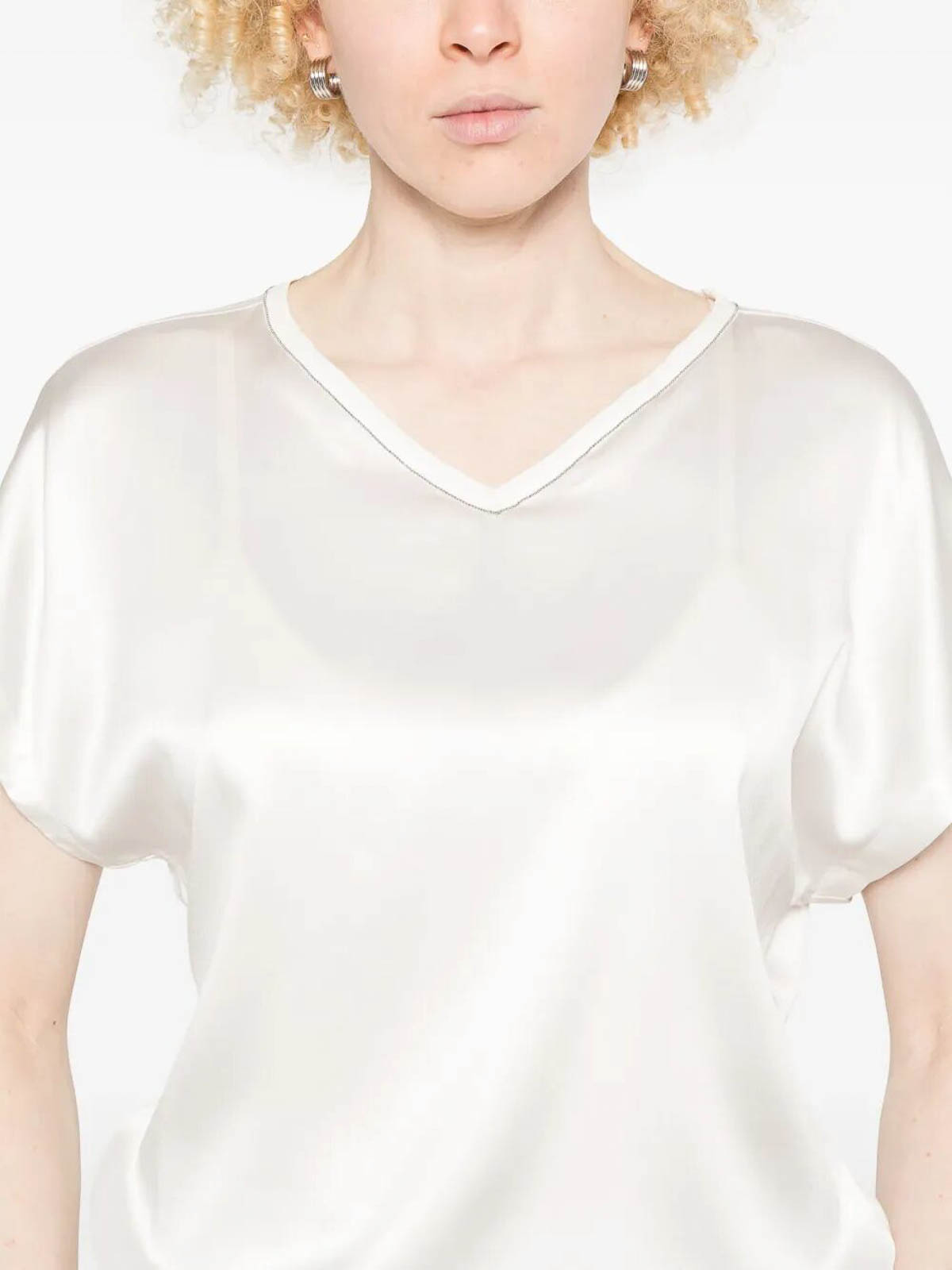 Blouse M0C59EL102C600 (Brunello Cucinelli / シャツ・ブラウス ) | Brunello Cucinelli (ブルネロ・クチネリ)(4)